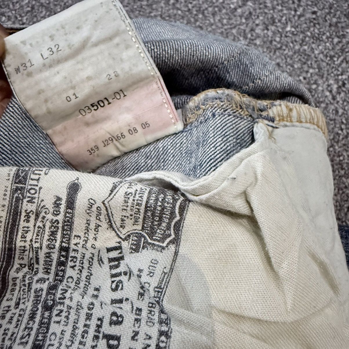 Engineered Garments × Levi's Vintage 2005 Y2K Levis 501 Distressed Denim W31 Size US 31 - 16 Thumbnail