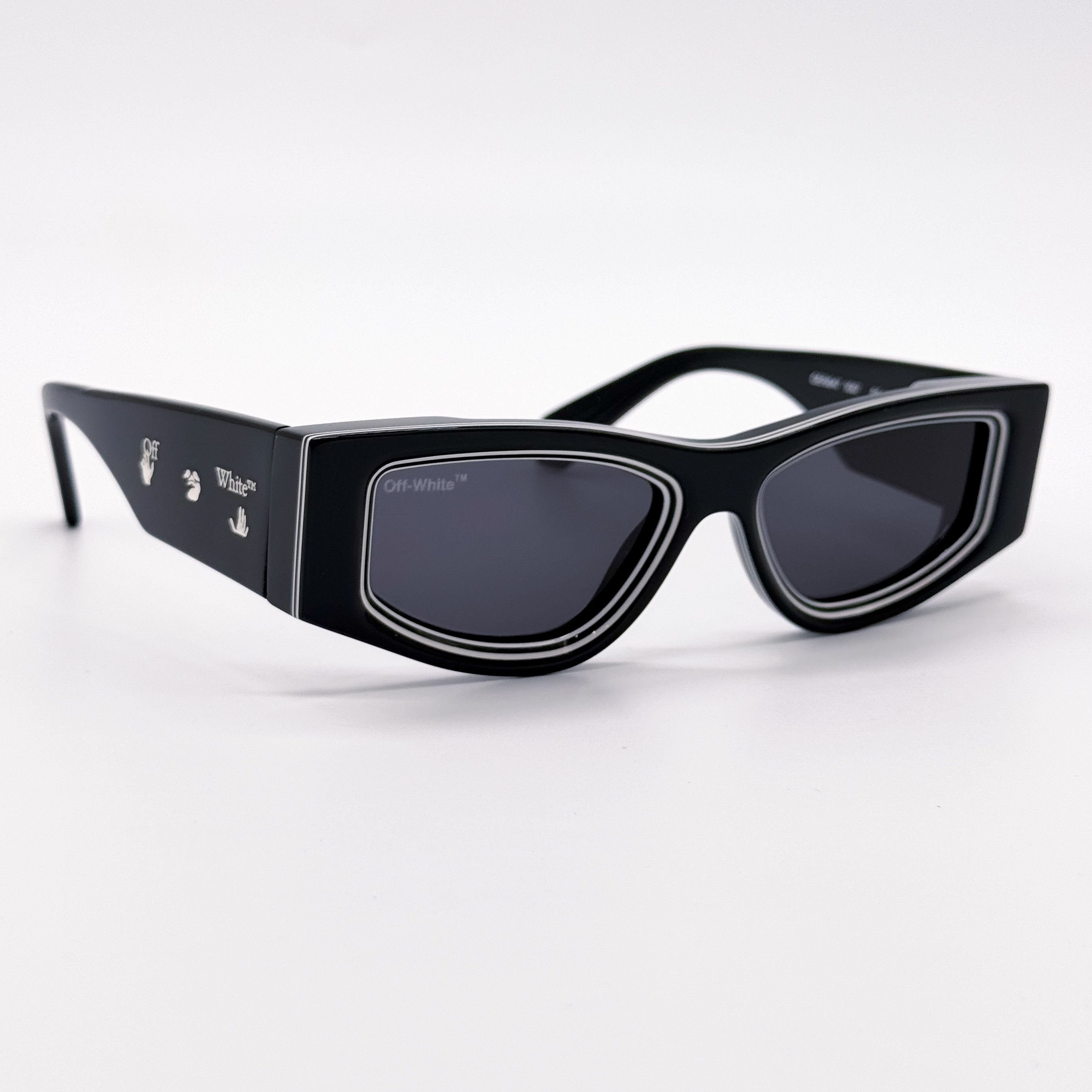 Off-White NEW OFF-WHITE ANDY 11007 BLACK UNISEX SUNGLASSES OFF-WHITE Size ONE SIZE - 5 Thumbnail