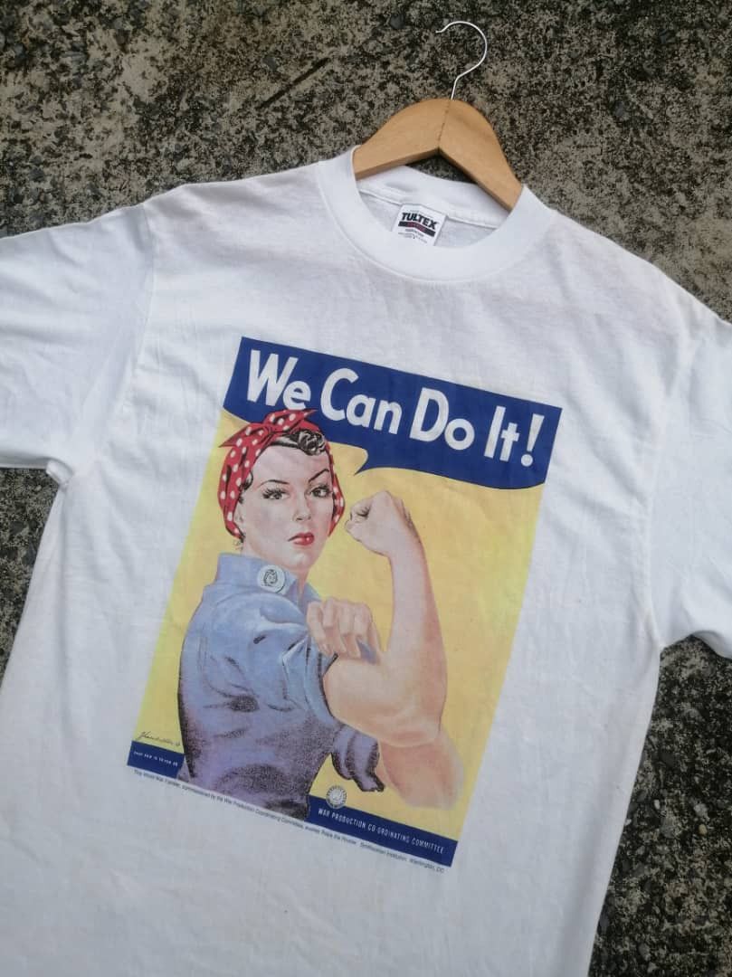 Tultex × Vintage Vintage The World War II " We Can Do It" Poster Tee Size US M / EU 48-50 / 2 - 2 Thumbnail