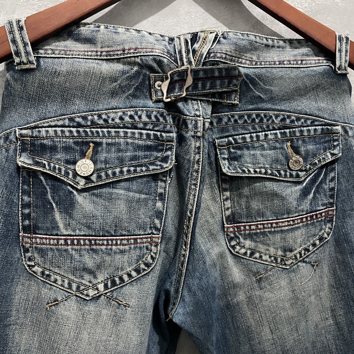 Edwin Vintage Edwin E Function Curve Leg Distressed Loose Jeans Size US 33 - 9 Thumbnail