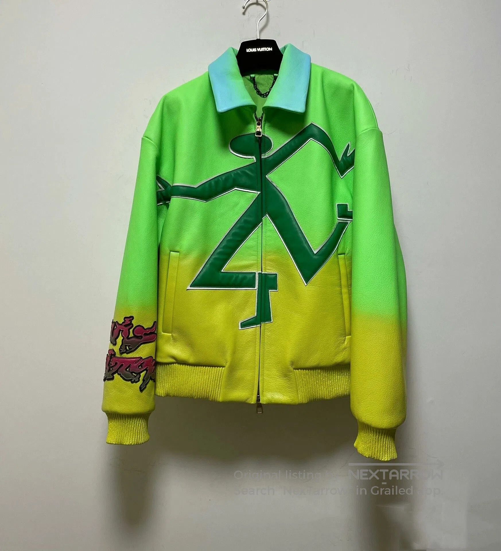 Vintage limited edition handmade embroidered leather jacket. Size US XL / EU 56 / 4 - 1 Thumbnail