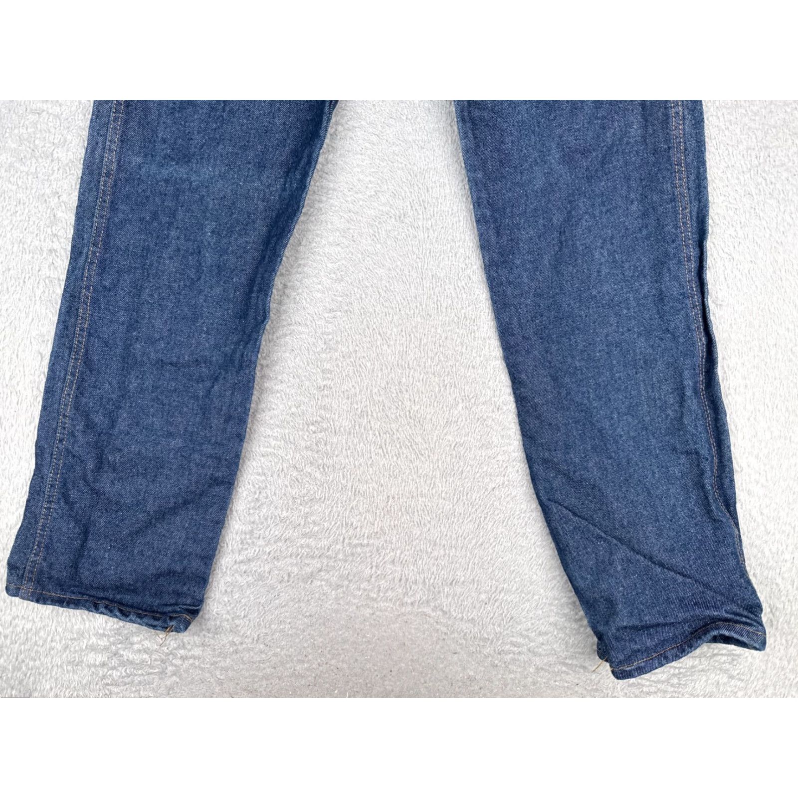 Denime UniFirst Jeans Mens 30x32 Blue Denim Straight Leg Armorex FR Workwear Trades Jeans Size US 30 / EU 46 - 2 Thumbnail