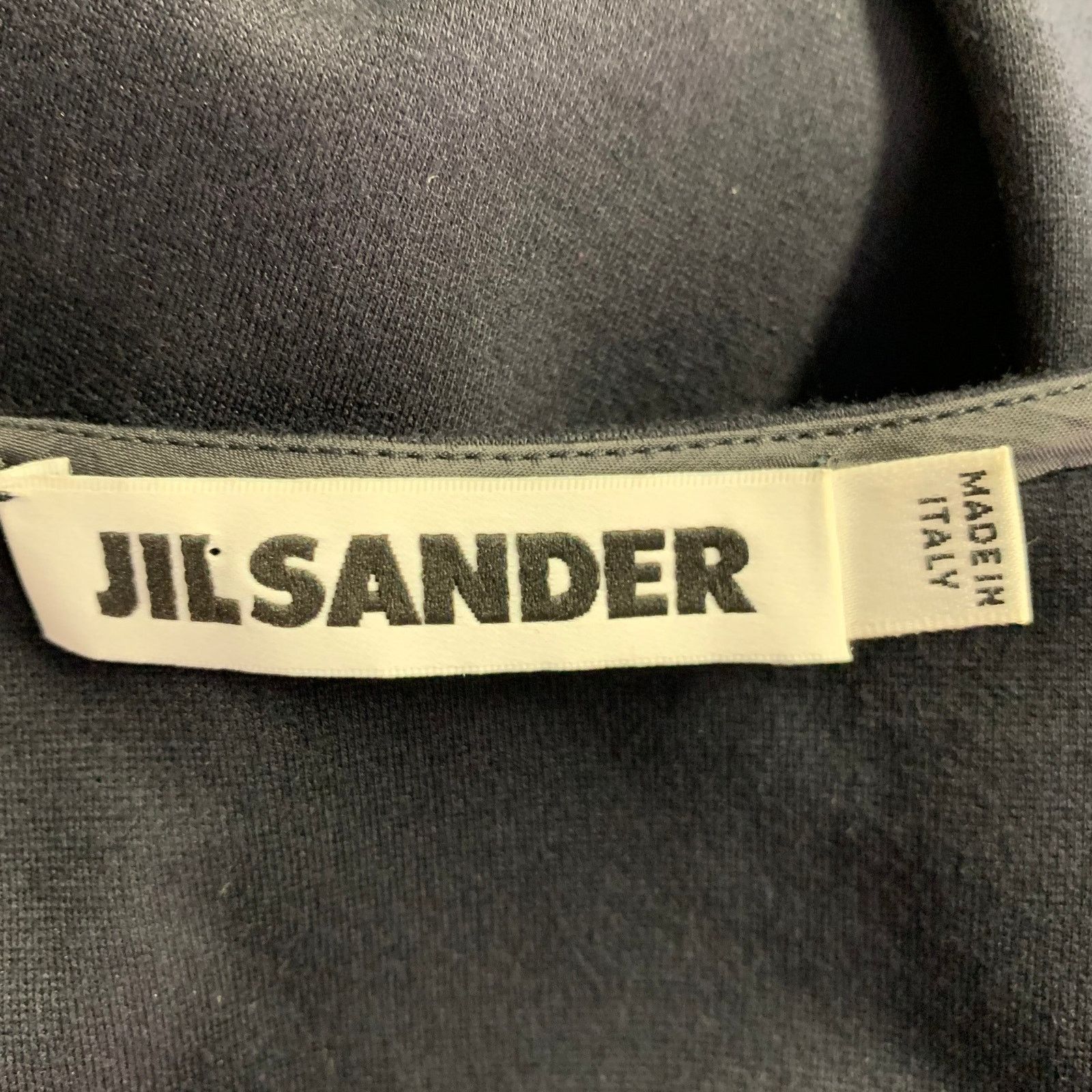 Jil Sander JIL SANDER Navy Viscose Blend Ruched Long Evening Gown Size L / US 10 / IT 46 - 5 Thumbnail