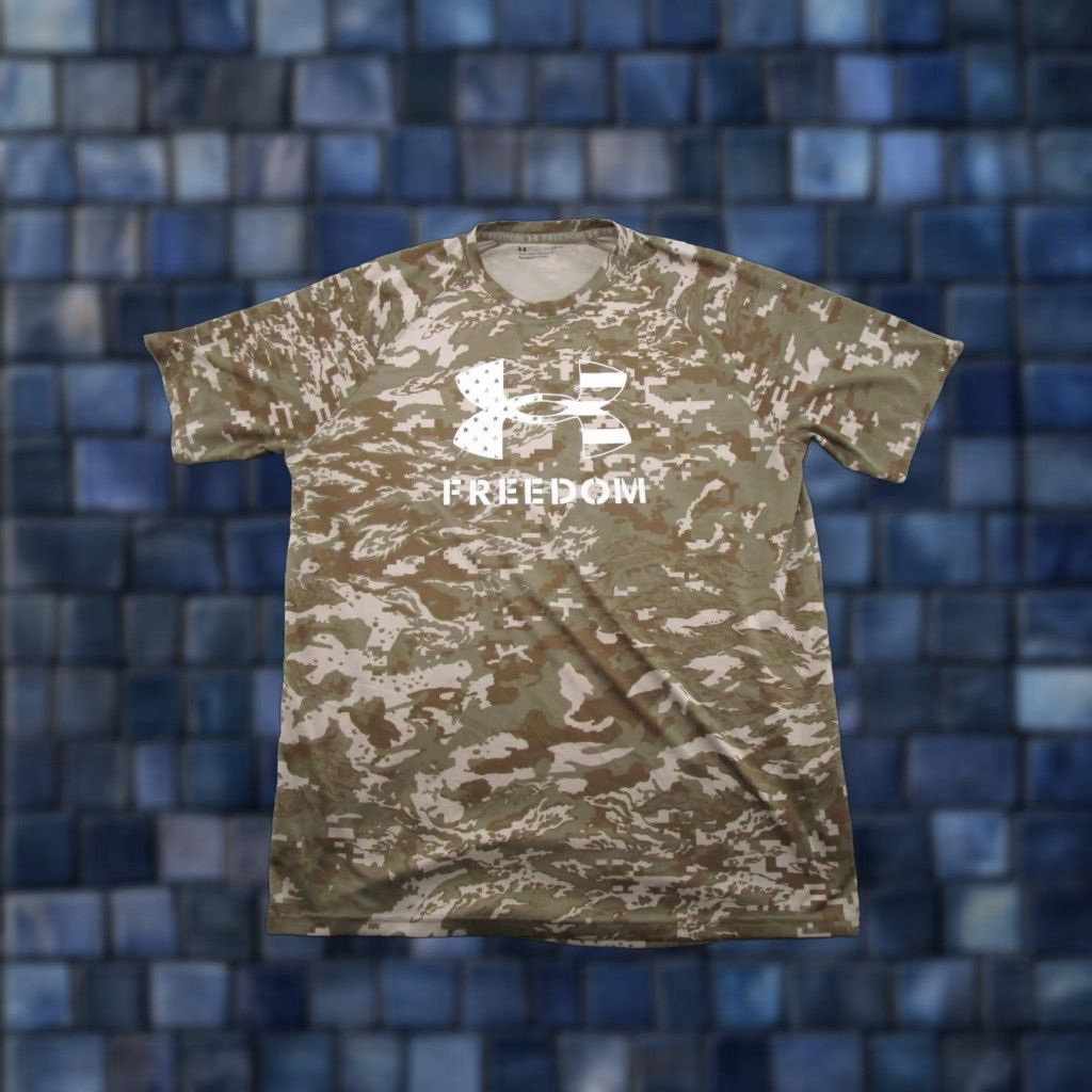 Under Armour Under Armour UA Freedom Short Sleeve T-Shirt Military Camouflage Size L Mens Shirt Regular Color Multicolor Size US L / EU 52-54 / 3 - 1 Thumbnail