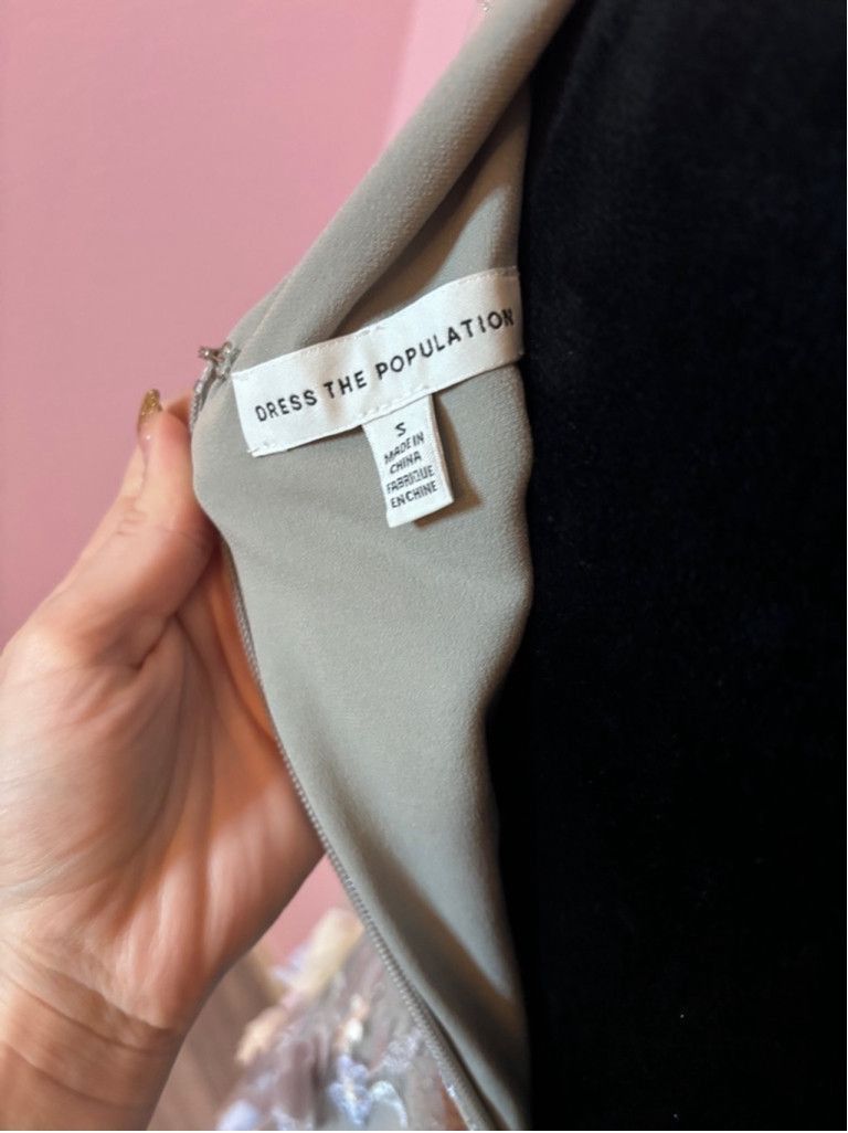 Dress the Population Women's Dress the Population Dress, Gray, Size S Size S / US 4 / IT 40 - 7 Thumbnail