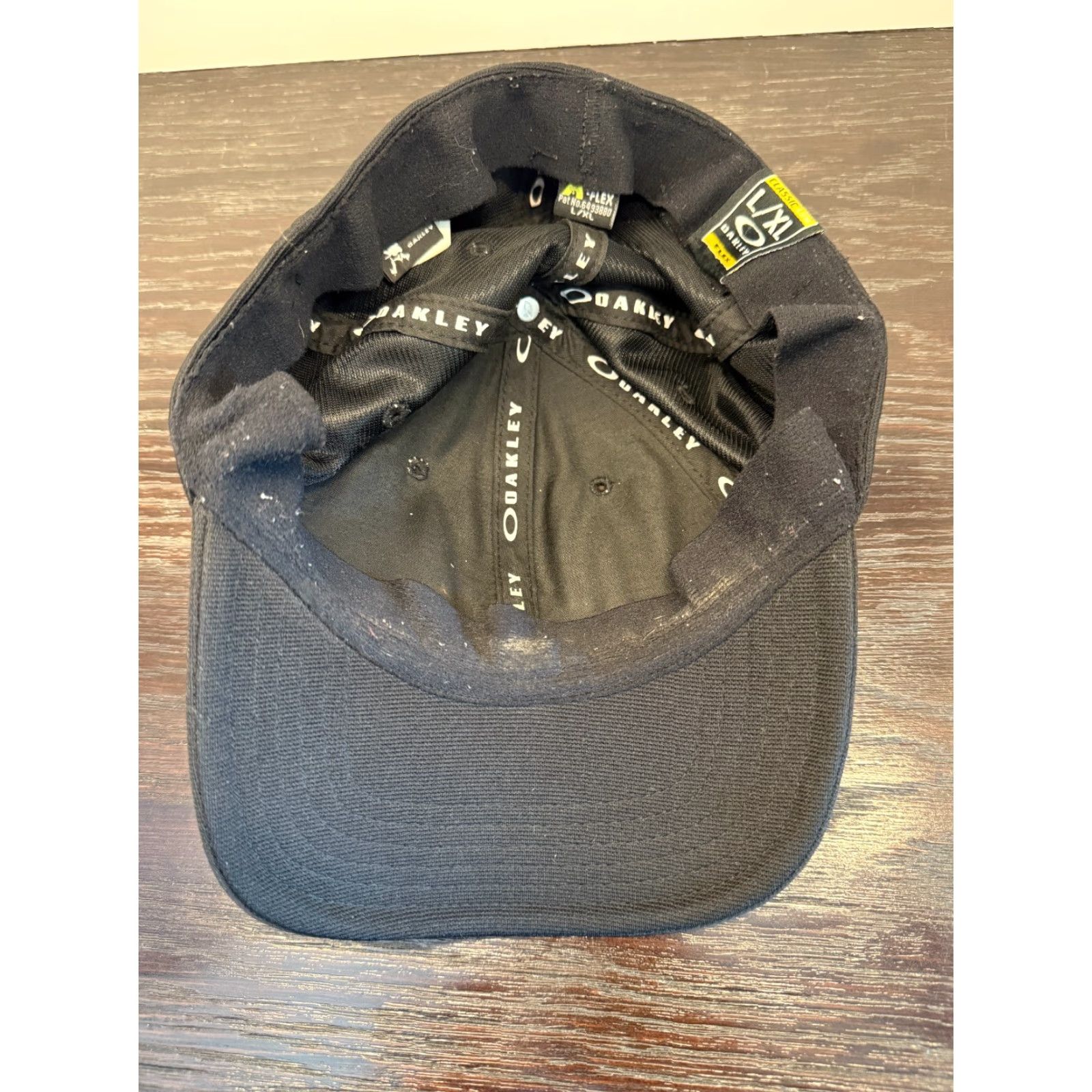 Oakley Oakley Hat Cap Mens L Black Fitted Flex Classic Low Baseball Twill USA Logo Mens Size ONE SIZE - 6 Thumbnail