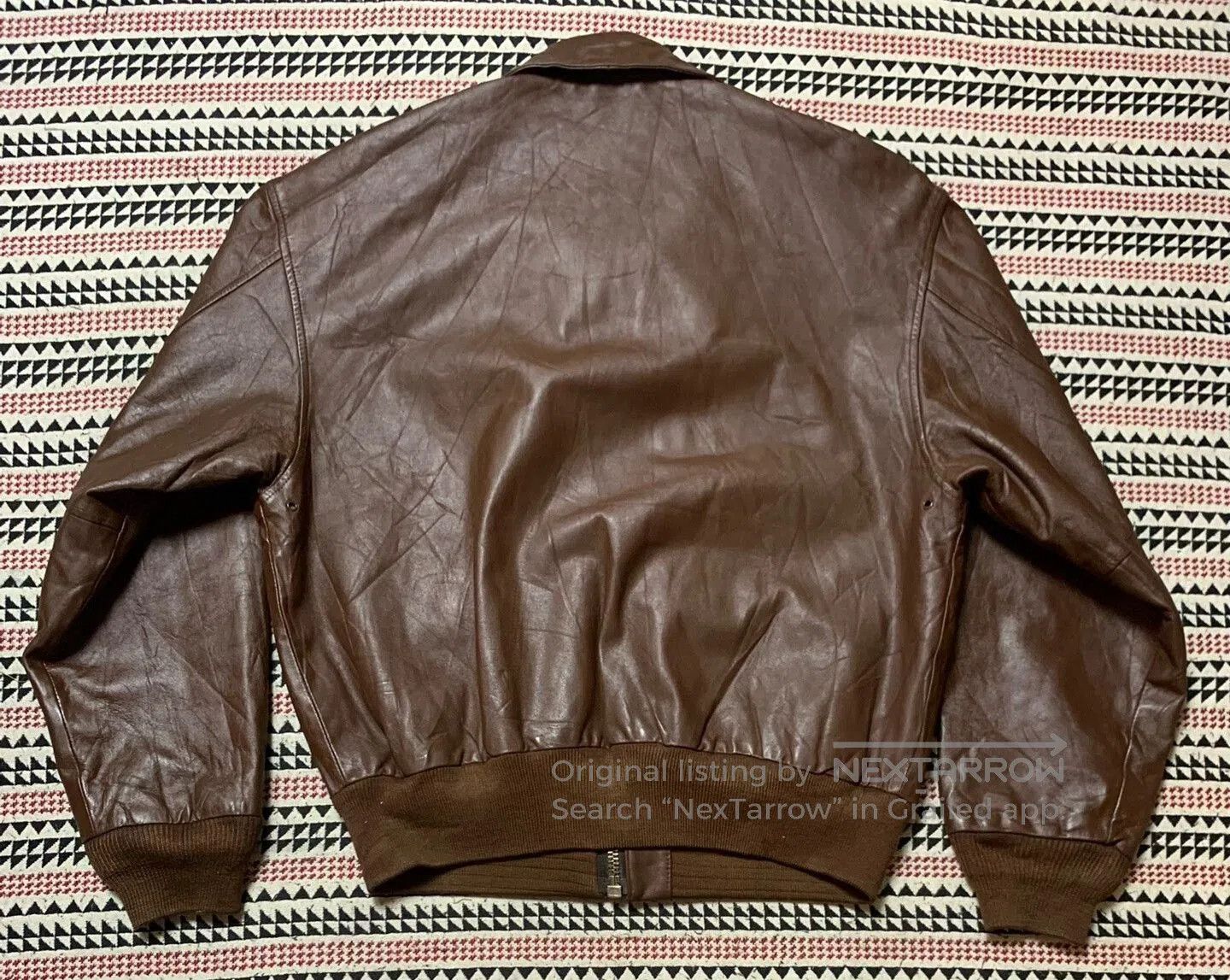 Vintage vintage ameco a-2 military leather jacket. Size US M / EU 48-50 / 2 - 2 Thumbnail