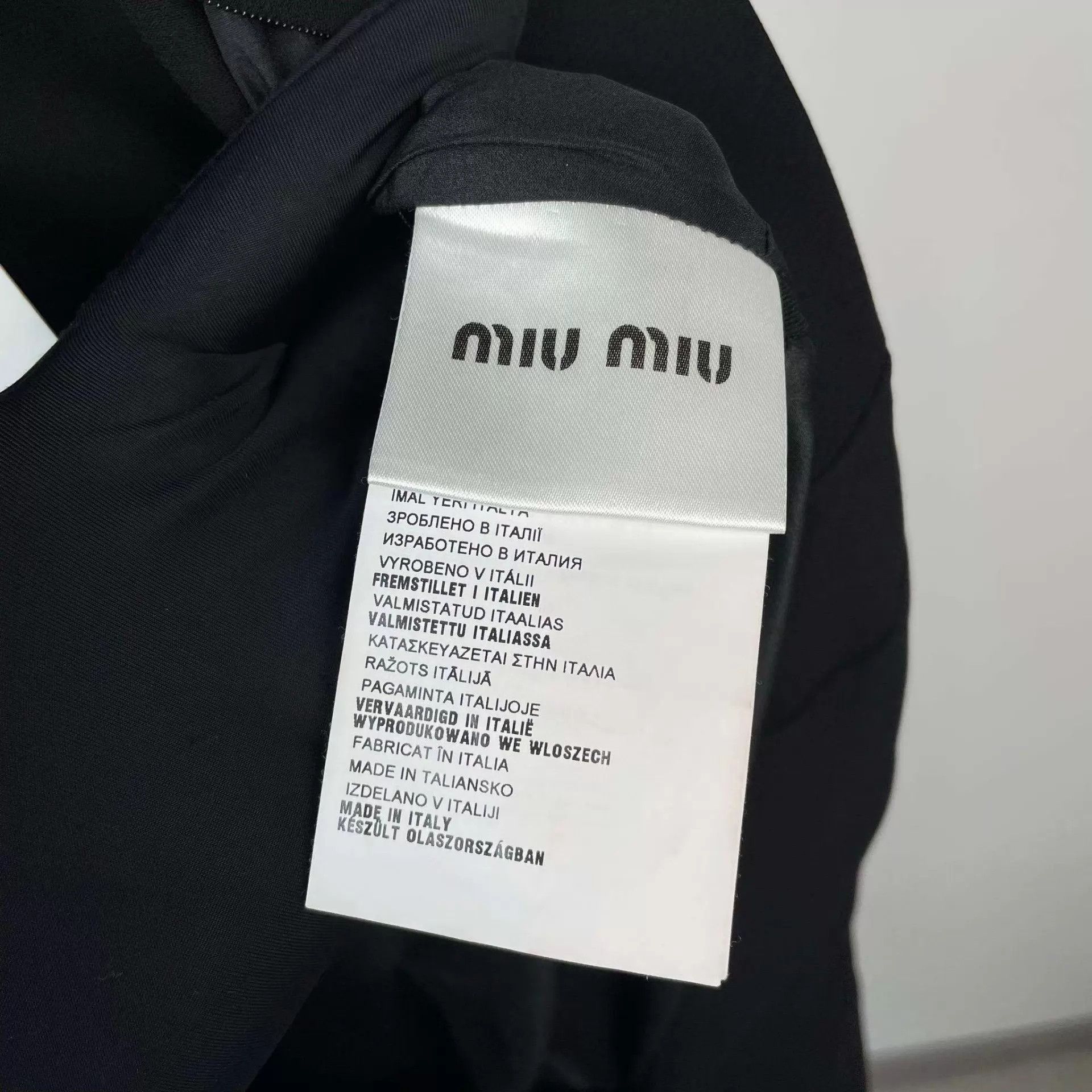 Miu Miu MIU MIU 95 New Cotton Tie Black Dress 36 Size XS / US 0-2 / IT 36-38 - 5 Thumbnail