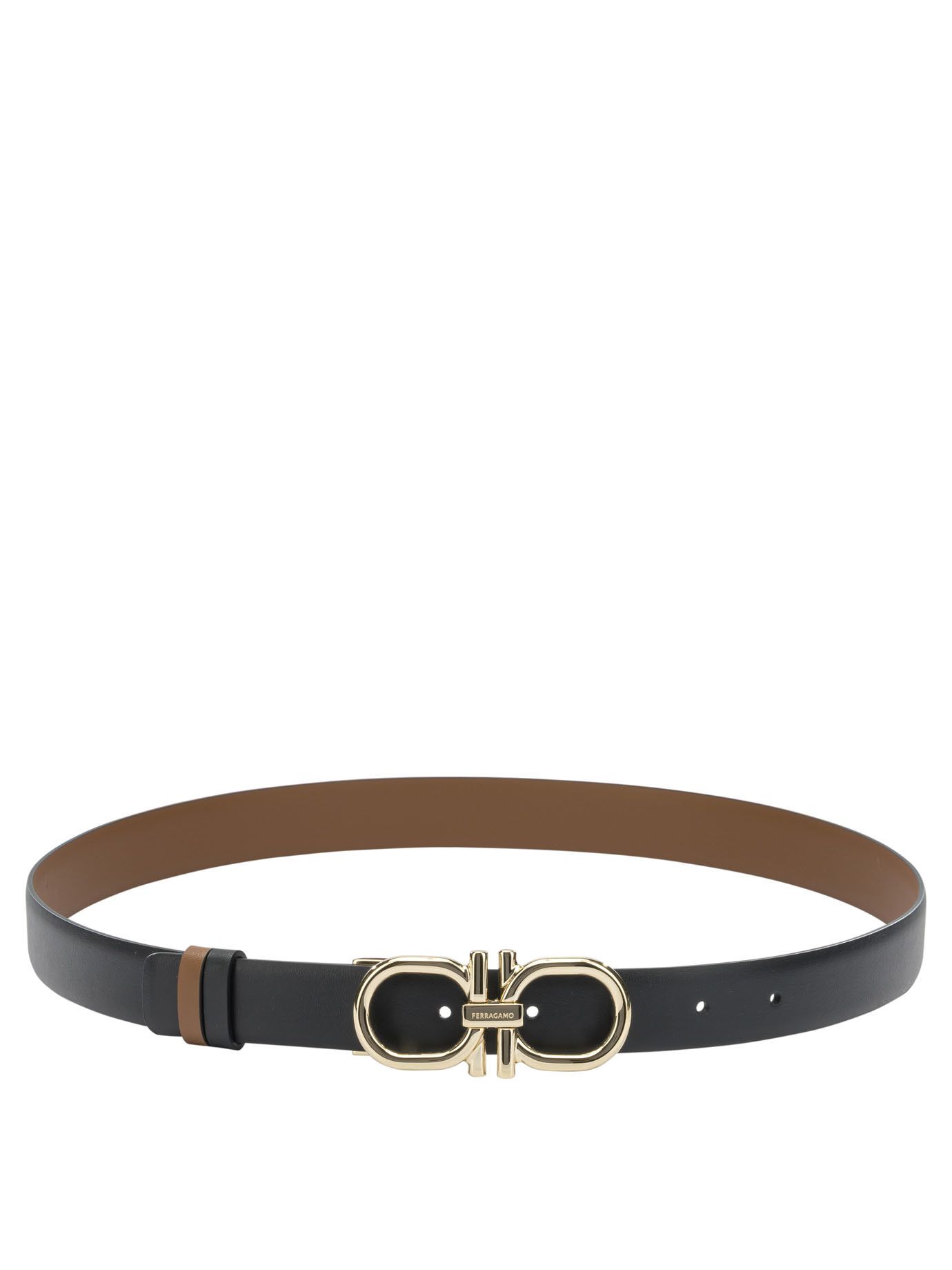 Salvatore Ferragamo Leather Belt With Hooks Size ONE SIZE - 1 Thumbnail