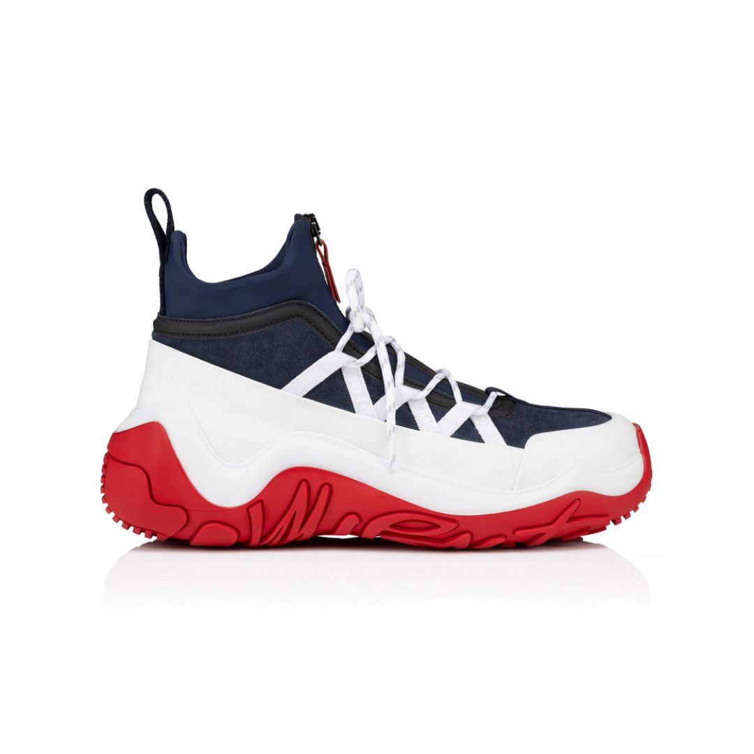 Christian Louboutin os11x0526 Anapur Calf Leather Sneakers in Multicolor Size US 10 / EU 43 - 1 Thumbnail