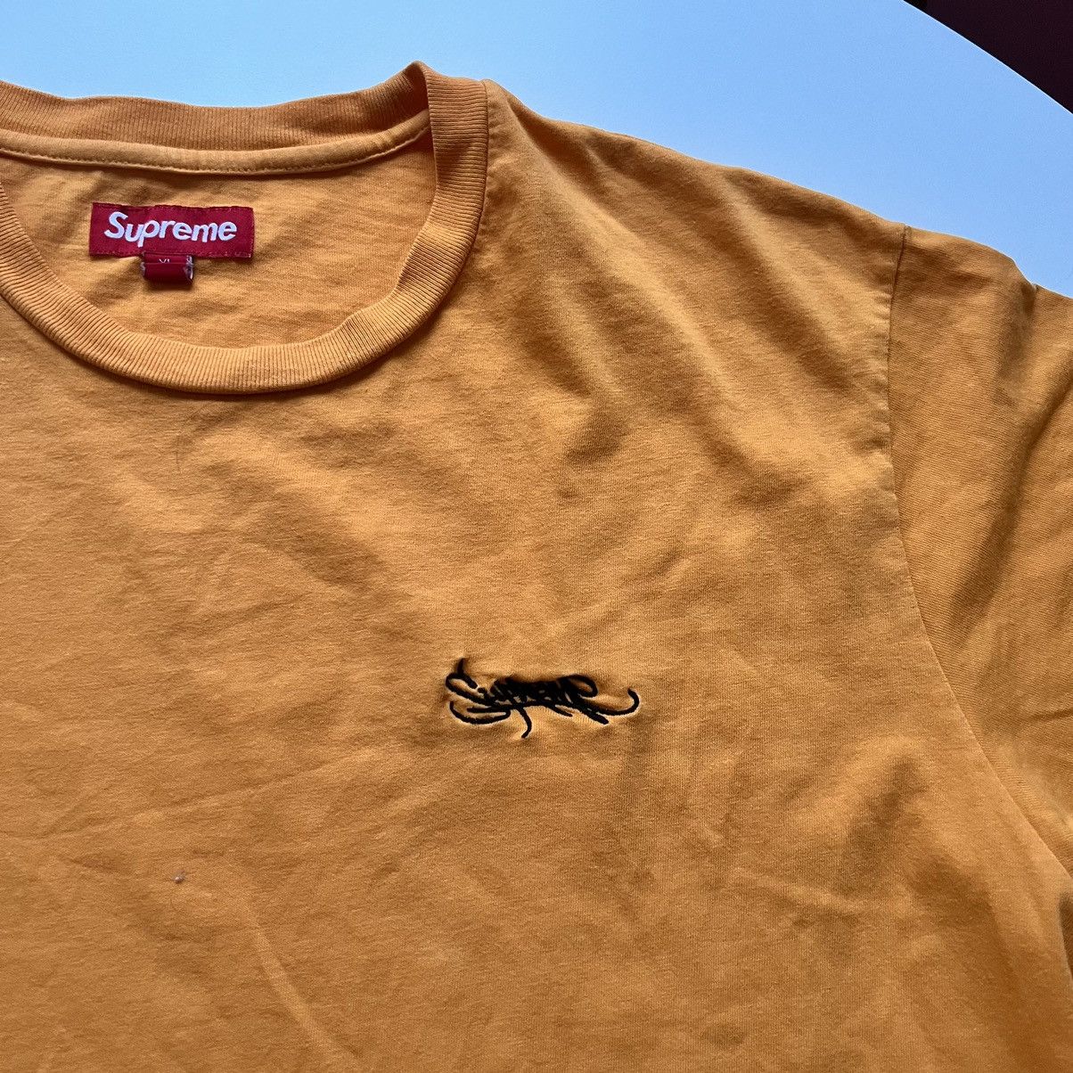 Supreme Supreme Washed Tag S/S Top Orange XL Size US XL / EU 56 / 4 - 2 Thumbnail
