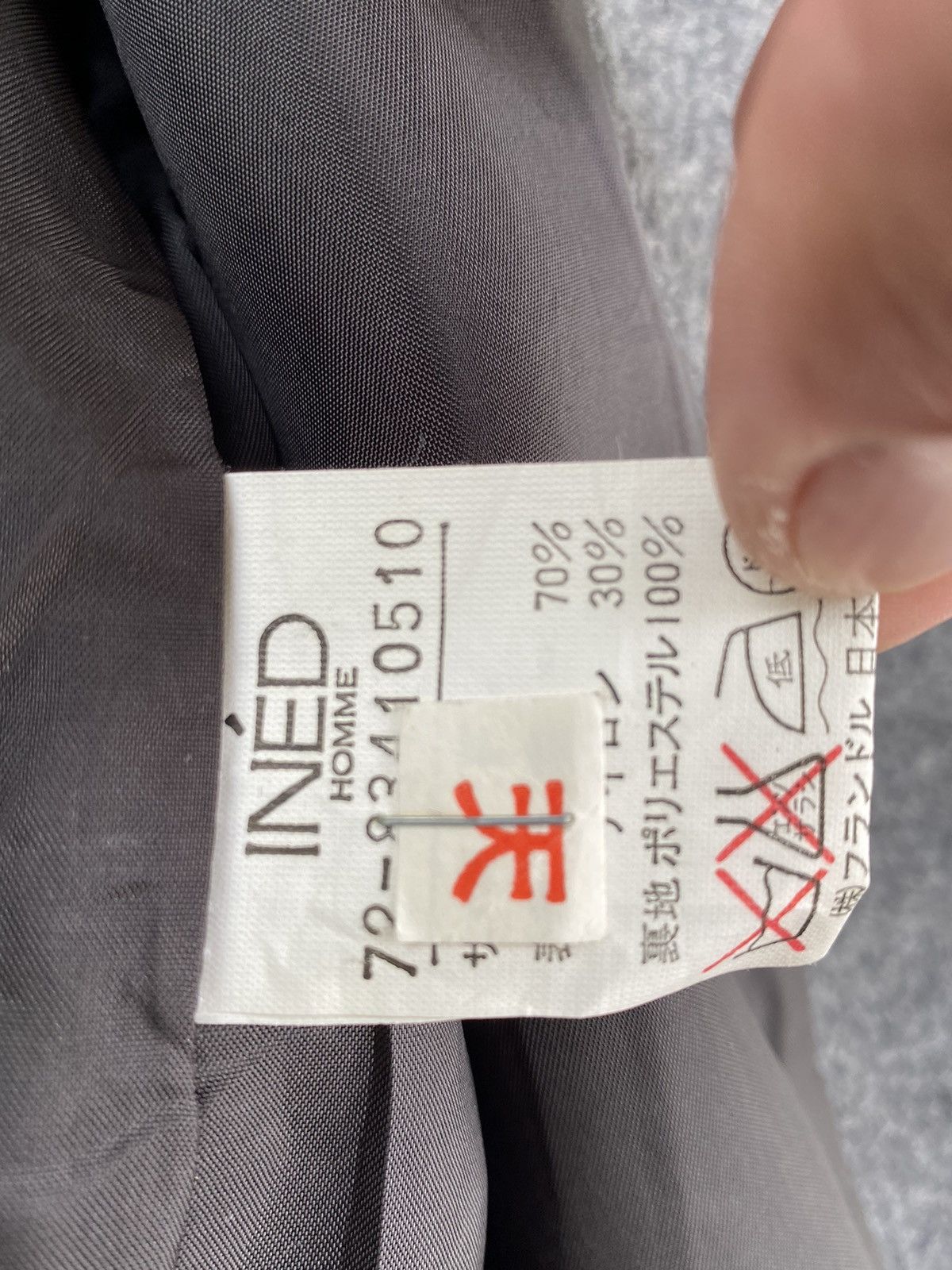 Japanese Brand × Vintage Vtg Ined Homme Wool Jacket Yohji Yamamoto Size US M / EU 48-50 / 2 - 11 Thumbnail