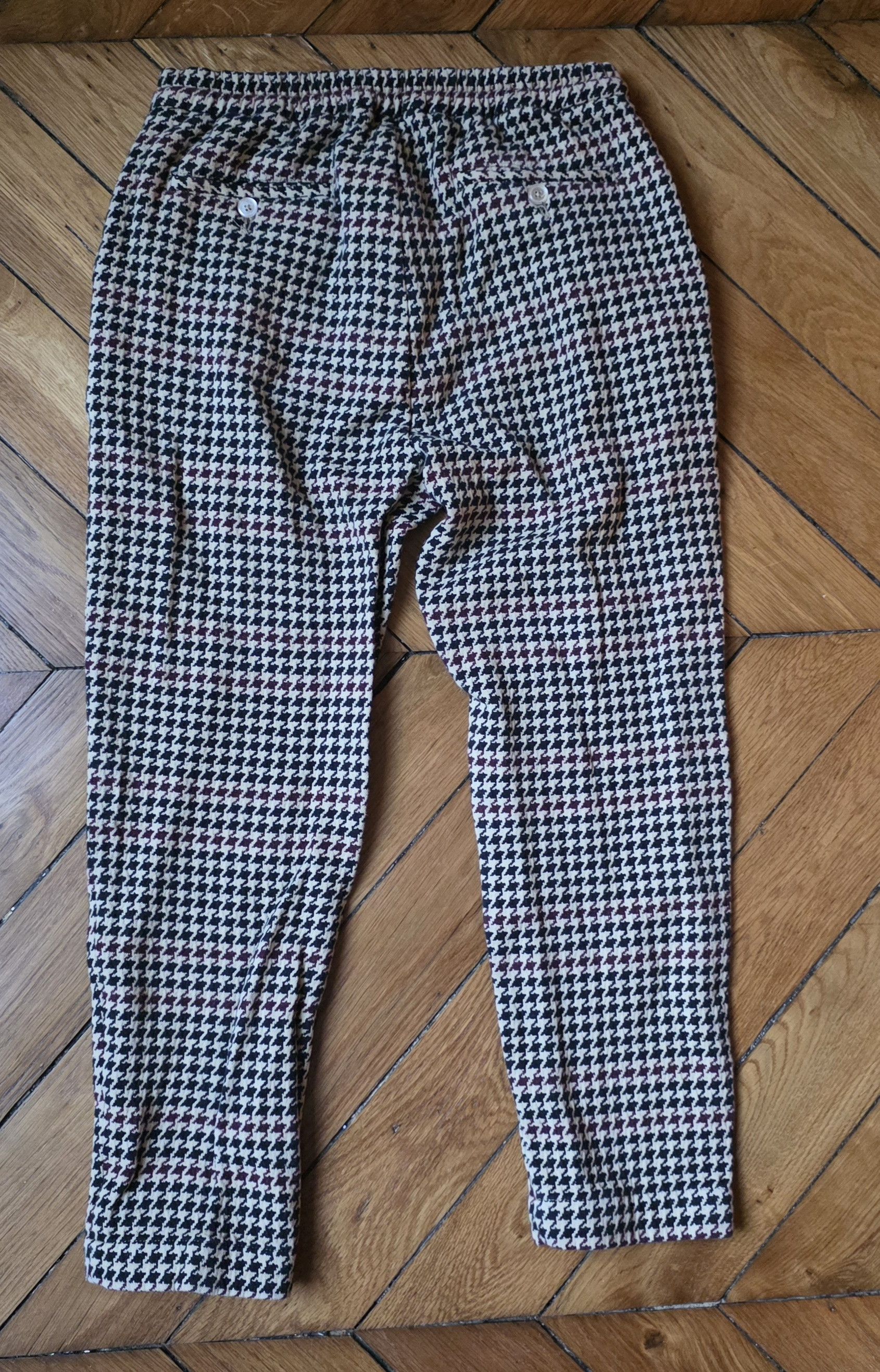 Drole De Monsieur Carrot trousers with houndstooth pattern, size 36 / S Size US 26 / EU 42 - 9 Thumbnail