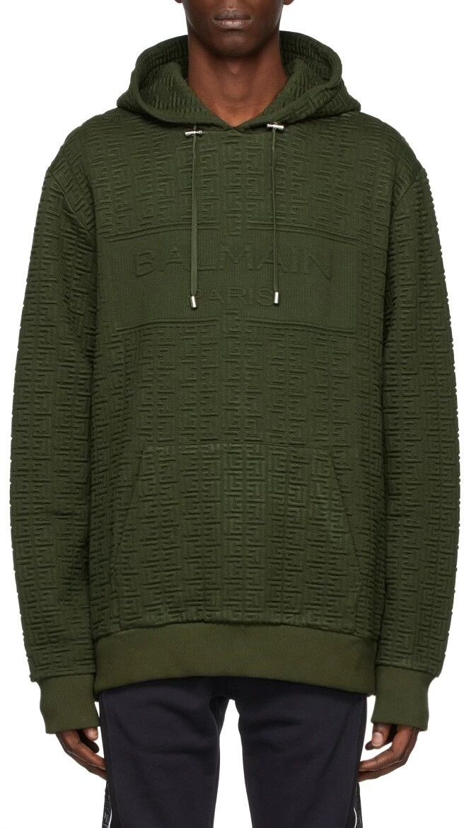 Balmain Balmain Classic 3D Palace Olive Hoodie Size US S / EU 44-46 / 1 - 1 Thumbnail