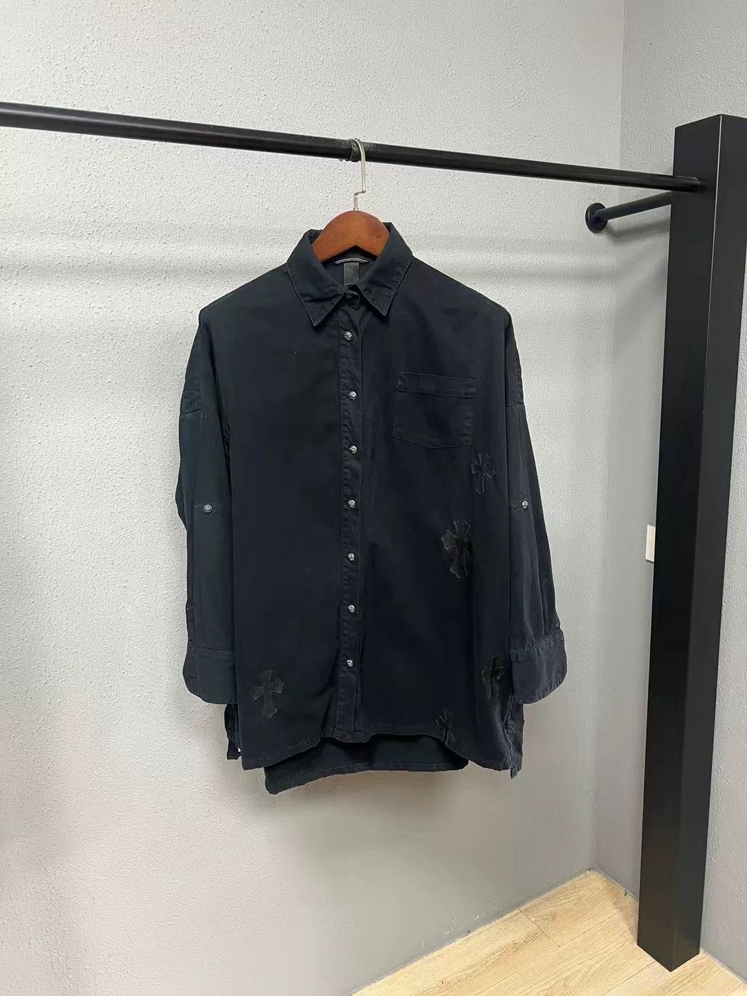 Chrome Hearts Chrome Hearts Patchwork Cross Shirt Size US S / EU 44-46 / 1 - 1 Thumbnail