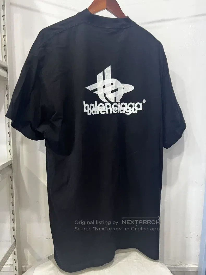 Balenciaga Balenciaga Black Shadow Lettering Short Sleeve T-Shirt Size US M / EU 48-50 / 2 - 1 Thumbnail
