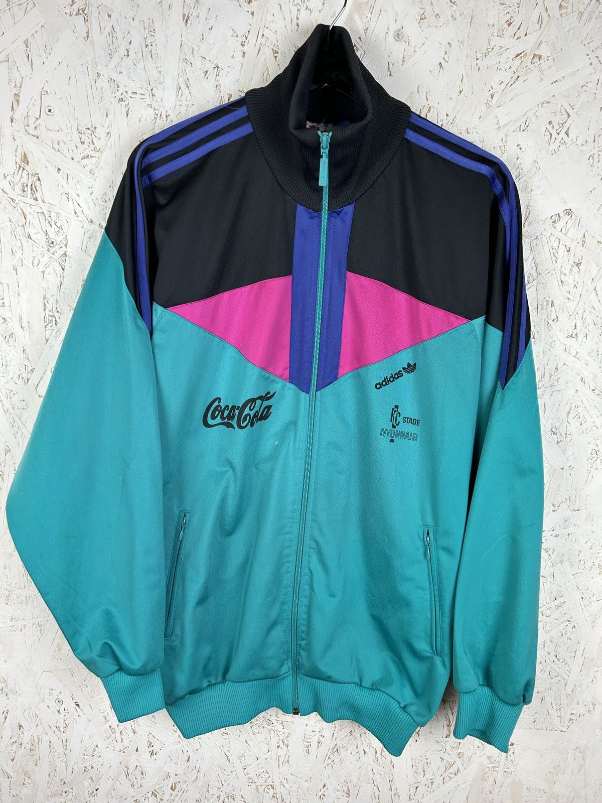 Adidas 90s Adidas FC Stade Nyonnais Switzerland Track Jacket XL Size US XL / EU 56 / 4 - 1 Thumbnail