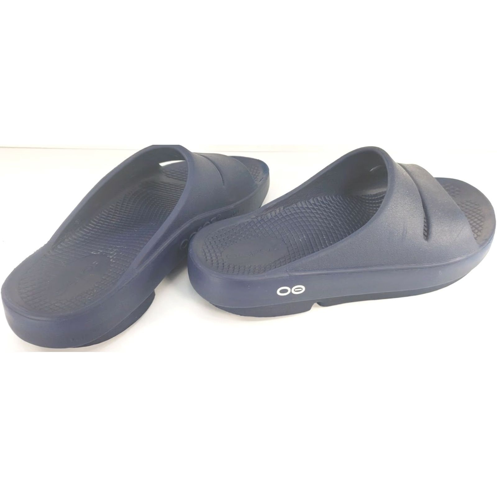 Vintage OOFOS Oohaa Womens Slide Sandal 6M Blue Rubber Casual Flats Open Toe Slip On Size US 6 / IT 36 - 4 Thumbnail