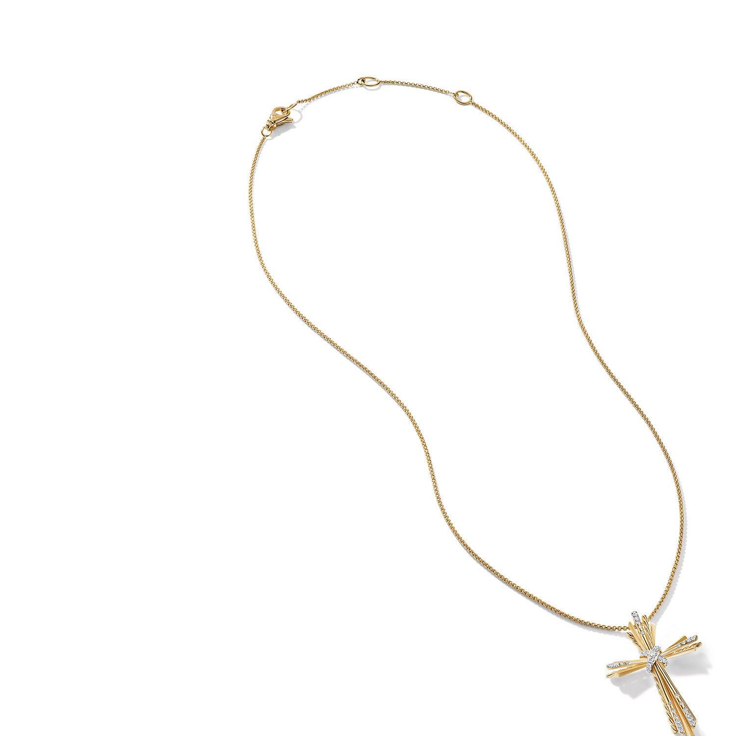 David Yurman o1w1db10525 N17057D Necklace in 18K Yellow Gold with Diamond Size ONE SIZE - 2 Thumbnail