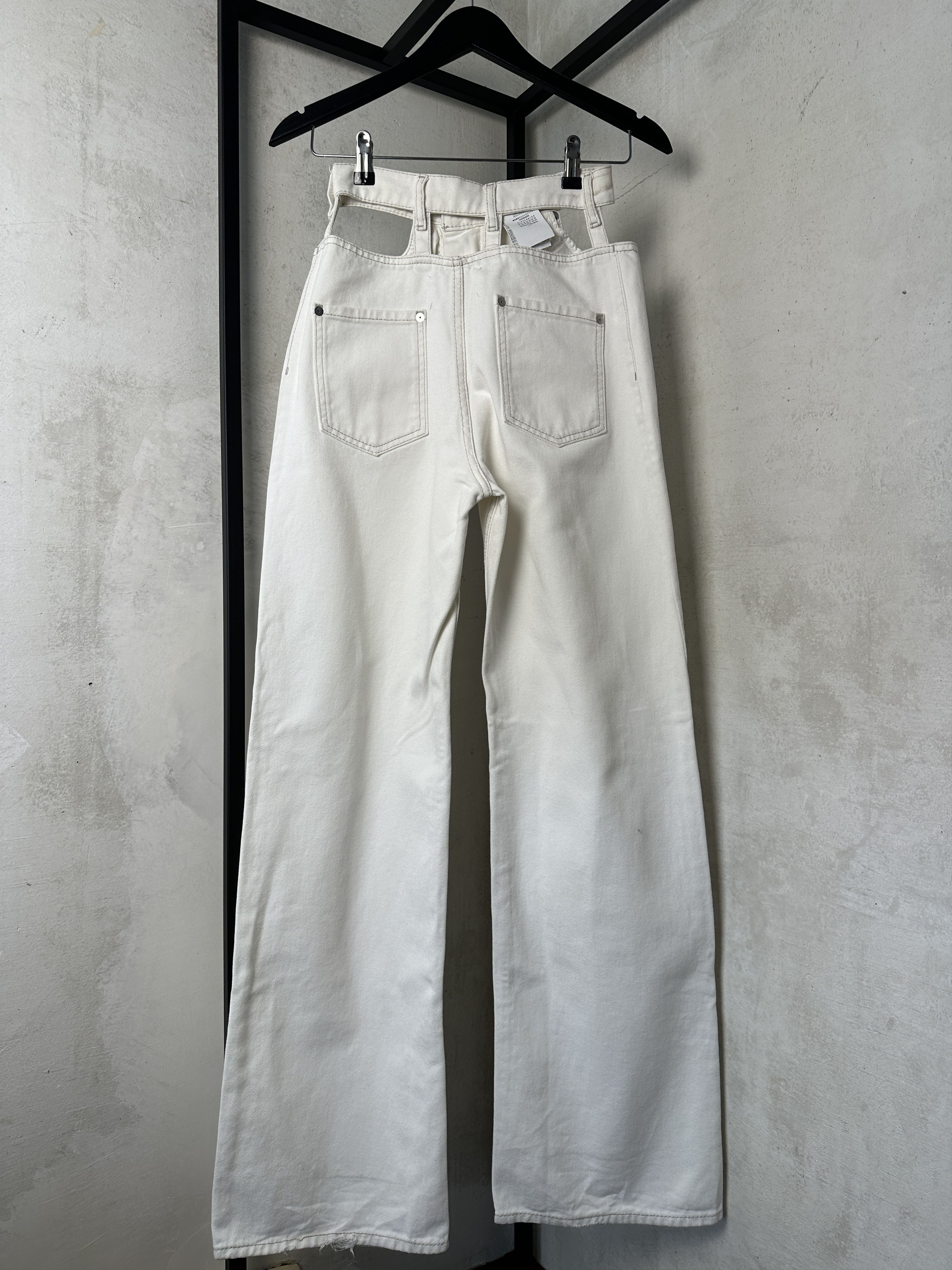 Maison Margiela Maison Margiela Cut Out Wide Leg Jeans Size 26" / US 2 / IT 38 - 7 Thumbnail