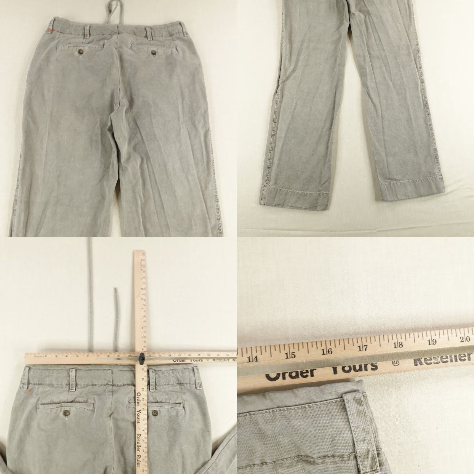 James Perse VINTAGE James Perse Men's Pants 34 Chino Casual Workwear Gray Cotton Straight 90s Size US 34 / EU 50 - 8 Thumbnail