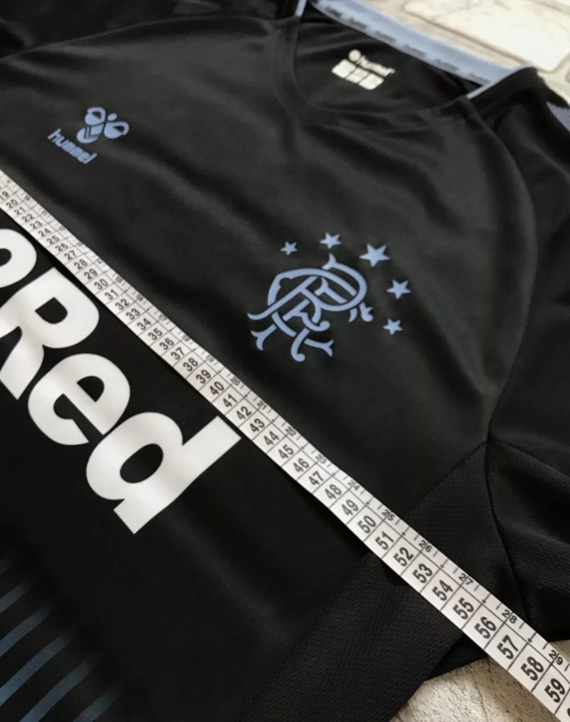Hummel Glasgow Rangers 2019/2020 away football soccer jersey Size US XL / EU 56 / 4 - 12 Thumbnail