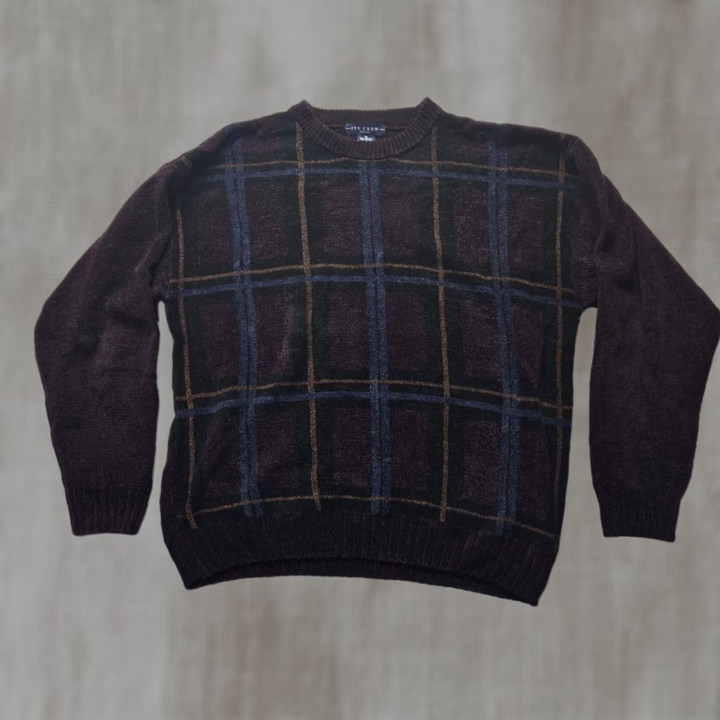 Vintage Ivy Crew Purple Knitted Pullover Sweater Men's Medium Rayon Casual Size US M / EU 48-50 / 2 - 1 Thumbnail