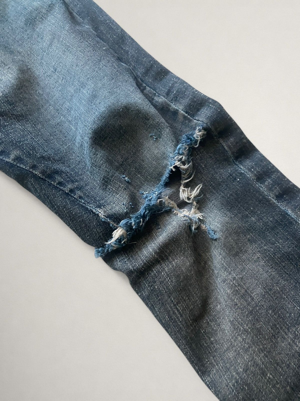 Rick Owens SOLD Rick Owens fw08 "Stag" dust wash denim Size US 28 / EU 44 - 2 Thumbnail