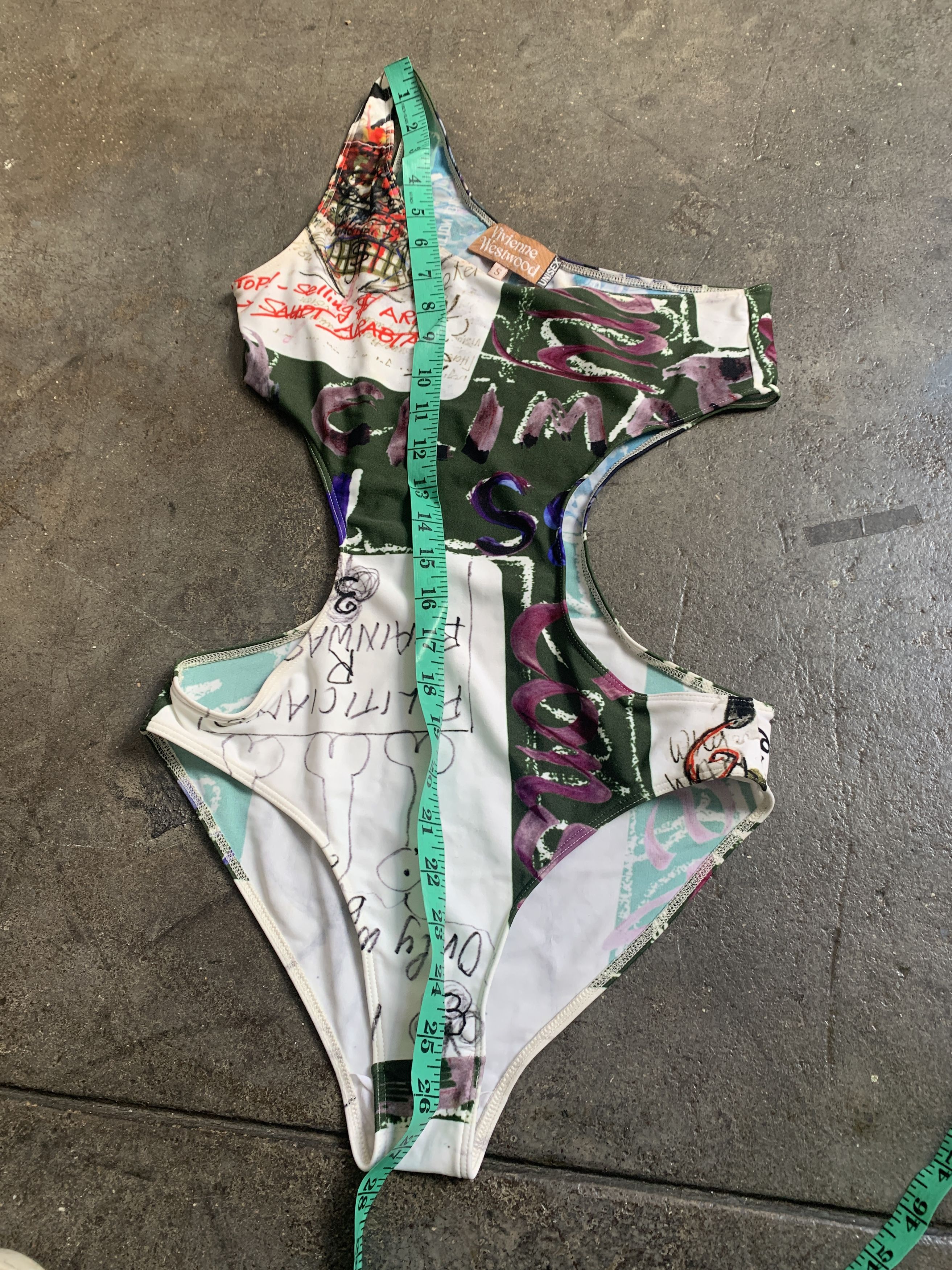 Vivienne Westwood Brand New 2018 Unisex Graffiti Body Suit Swim Wear Crazy Size S / US 4 / IT 40 - 8 Thumbnail