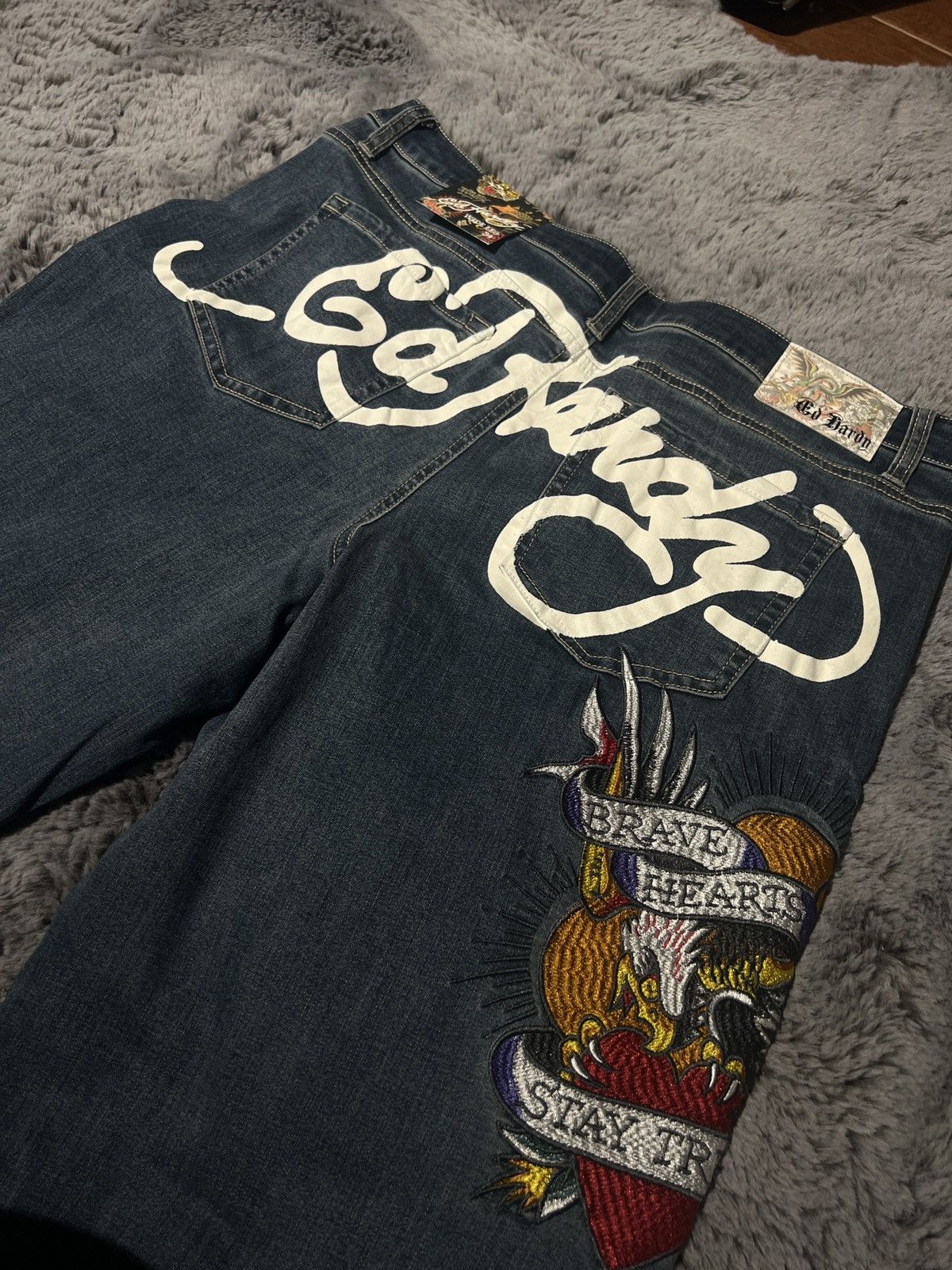 Ed Hardy × Japanese Brand ED HARDY DENIM Size US 34 / EU 50 - 3 Thumbnail