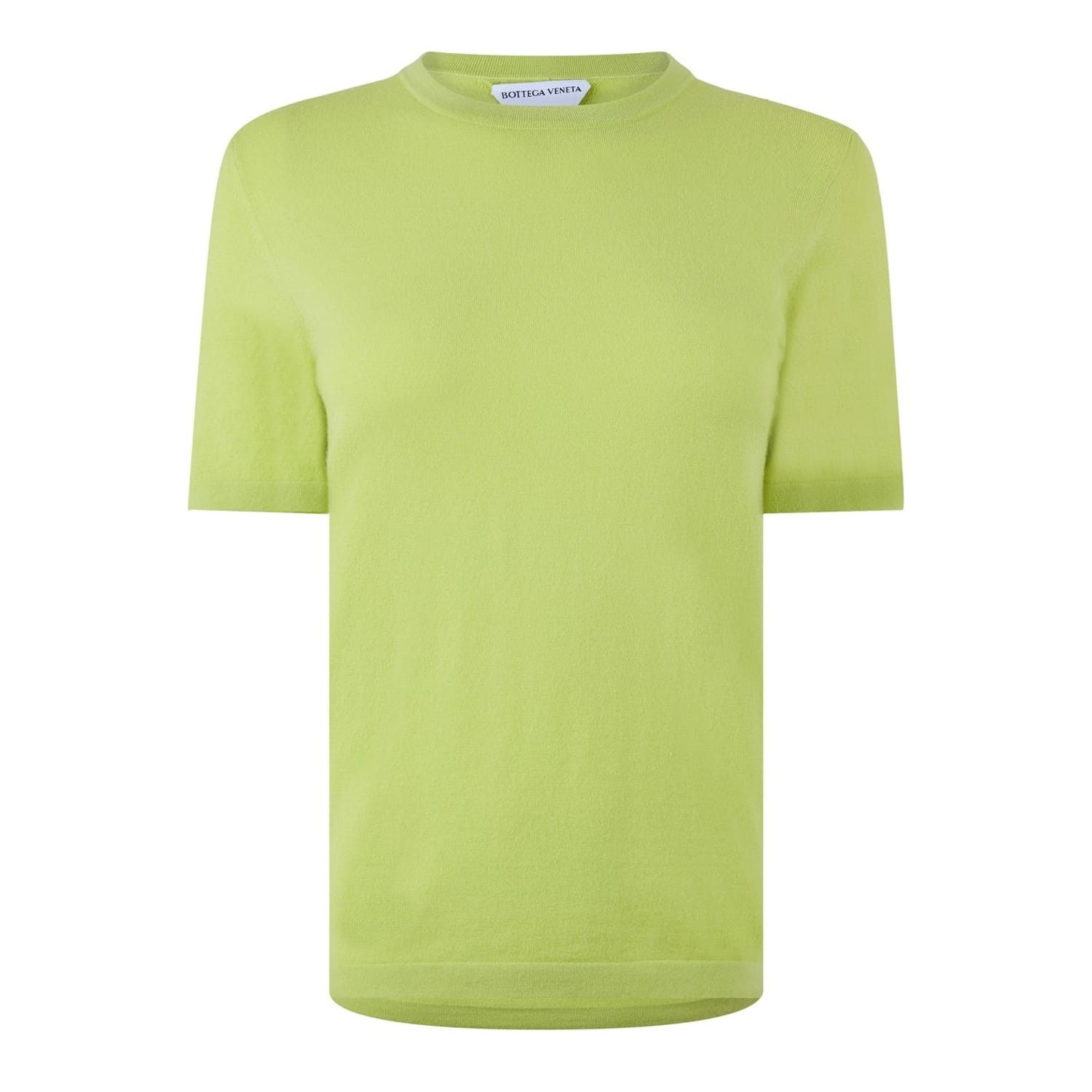 Bottega Veneta Bottega Veneta Crew Neck Regular Fit T-Shirt in Green Size M / US 6-8 / IT 42-44 - 1 Thumbnail