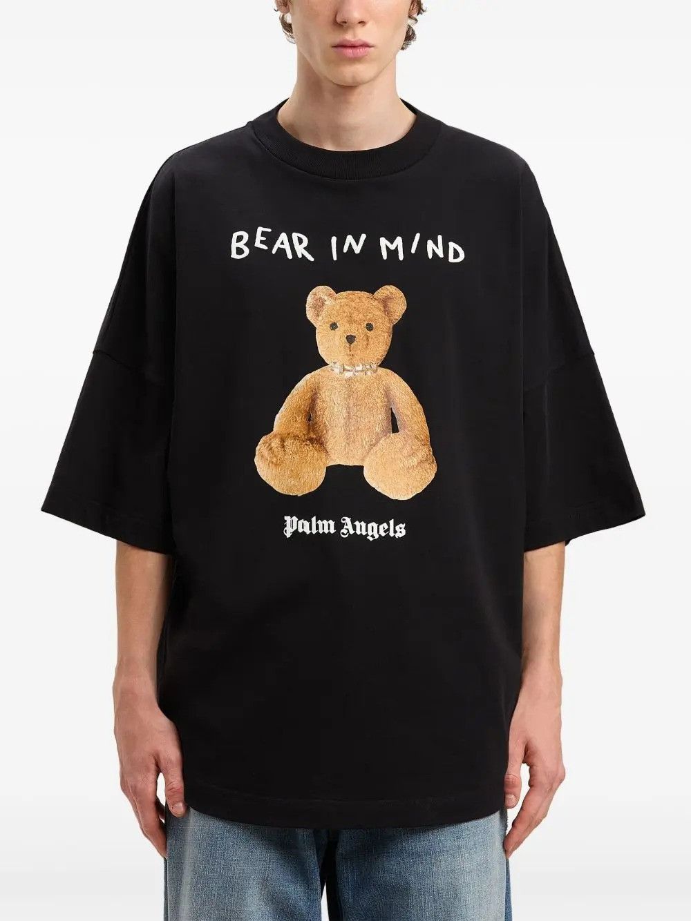 Palm Angels CC000021 Bear In Mind T-Shirt in Black Size US XXL / EU 58 / 5 - 6 Thumbnail