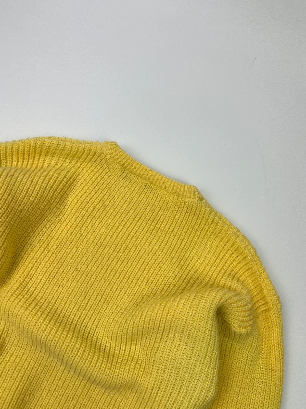 Emporio Armani Emporio Armani 90’s Cable Knit Yellow Sweater Size US M / EU 48-50 / 2 - 4 Thumbnail