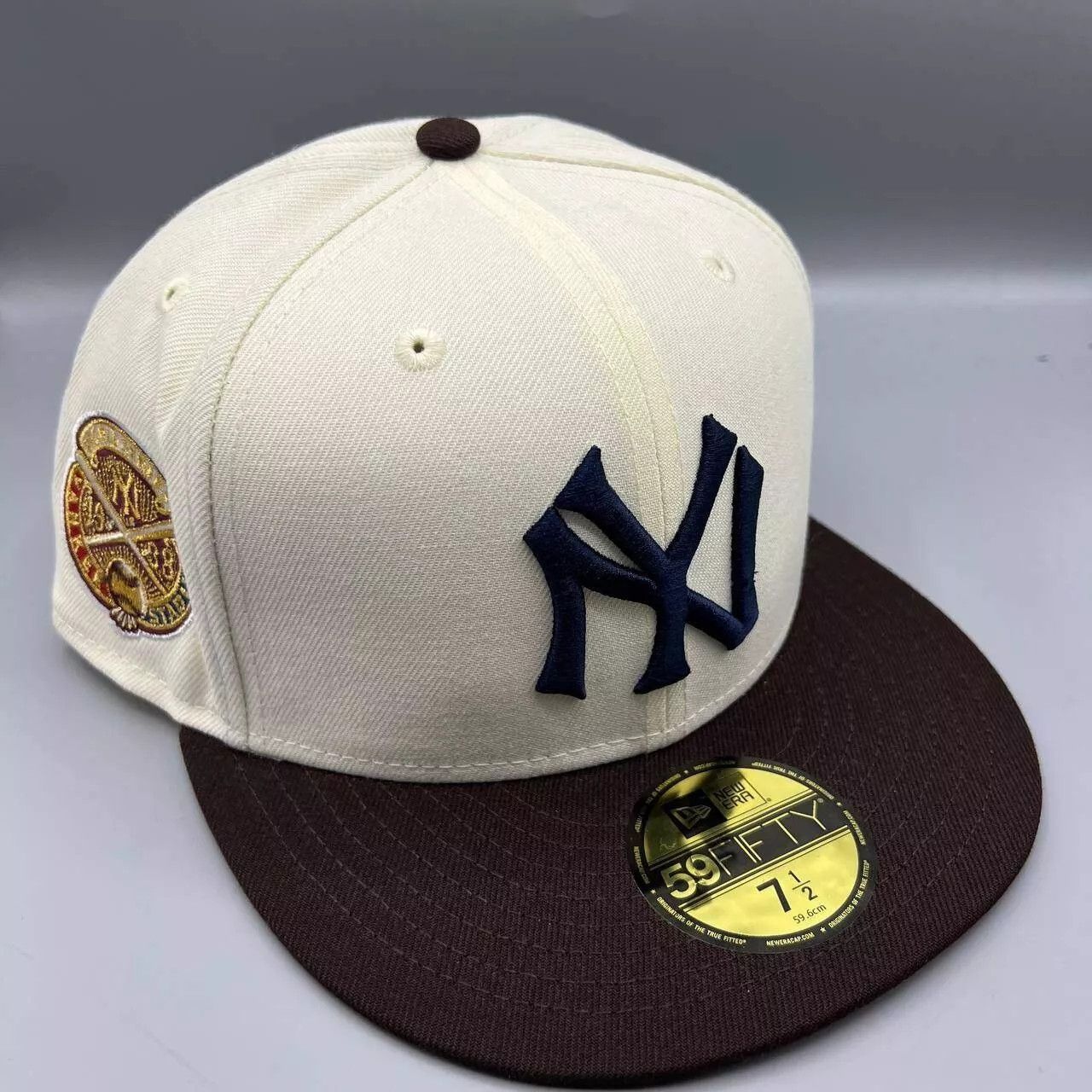 New Era New York Yankees Hat Men 7 1/2 59Fifty New Era MLB Fitted Size ONE SIZE - 1 Thumbnail