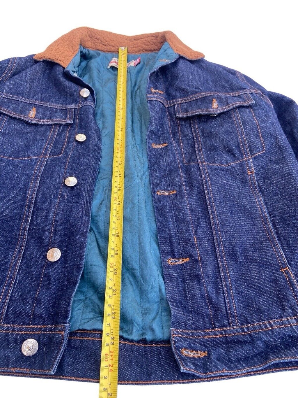 Zara Denim Stuff Blue Dark Wash Button Up Long Sleeve Jacket Size US M / EU 48-50 / 2 - 6 Thumbnail