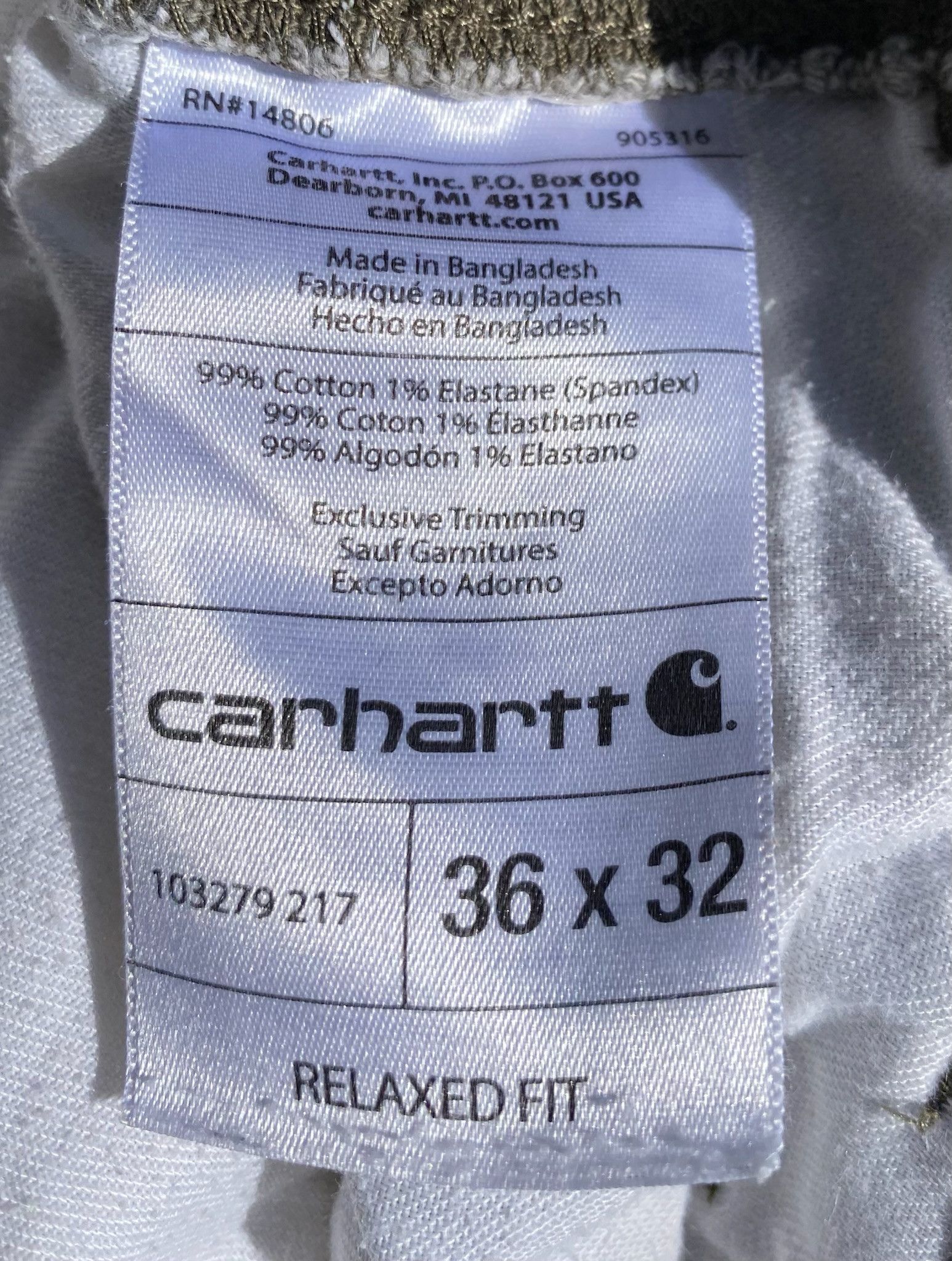 Carhartt Carhartt Relaxed Carpenter Heavily Distressed Pants 35x30 Size US 35 - 5 Thumbnail
