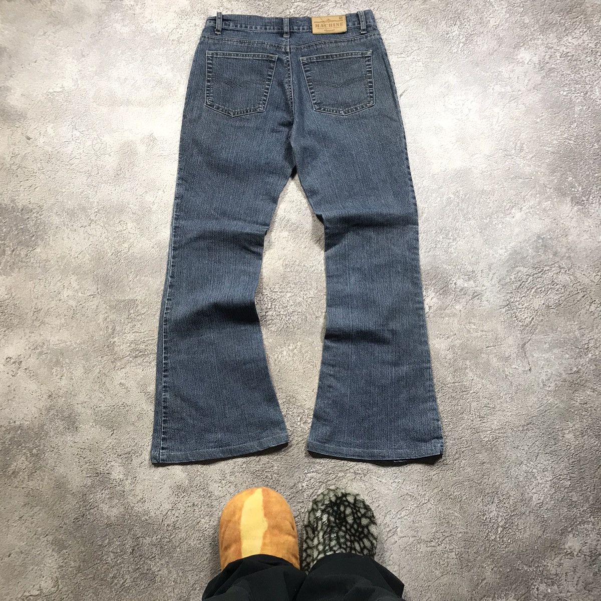 Vintage Vintage 90s Baggy Distressed Wide Leg Jeans Grunge Y2K 28 Size 28" / US 6 / IT 42 - 4 Thumbnail