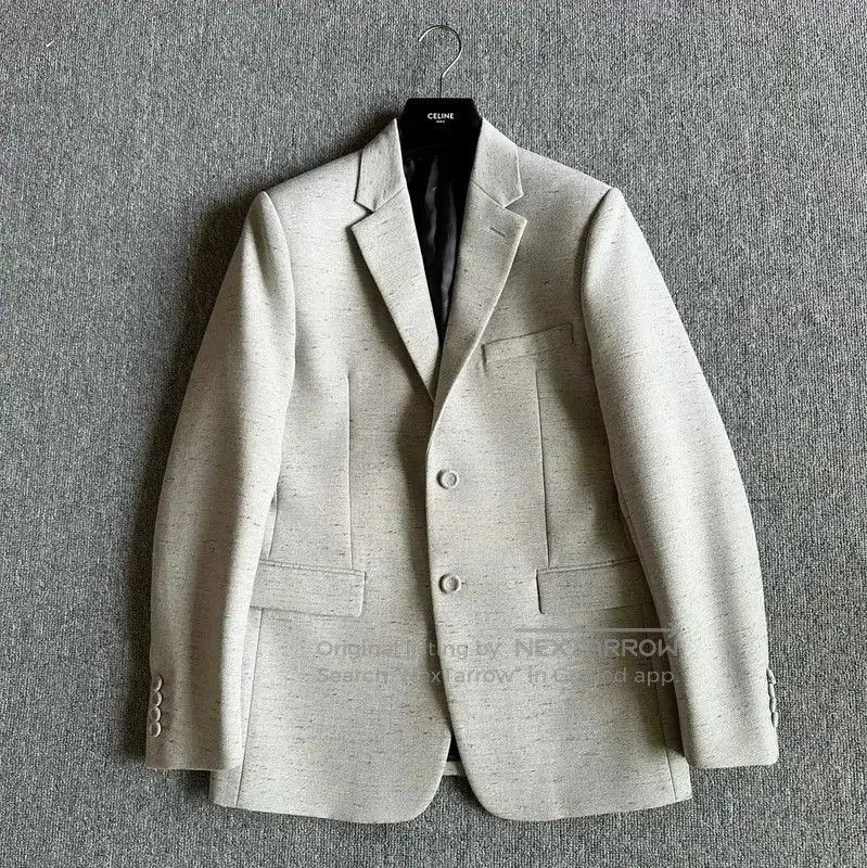 Dior Dior Light Gray Wool Blend Long Coat . Size US L / EU 52-54 / 3 - 1 Thumbnail