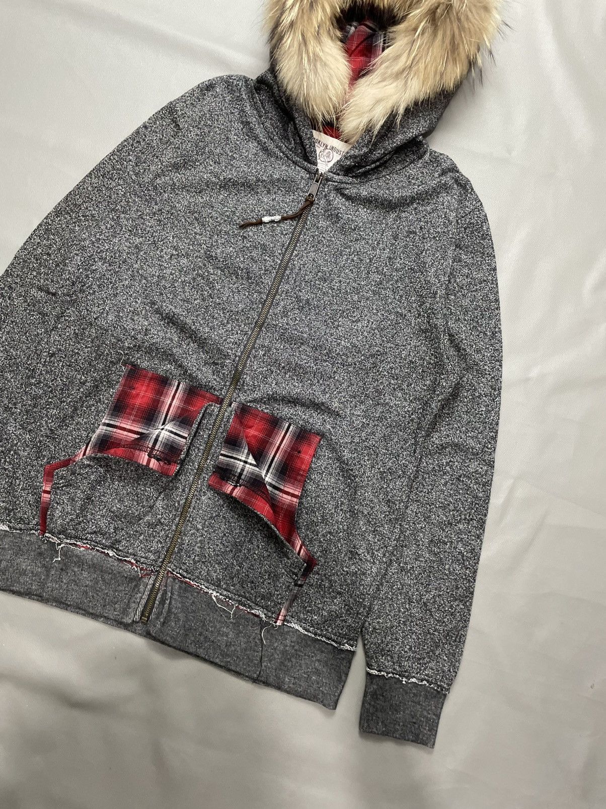 If Six Was Nine Japanese zip fur hoodie distressed ifsix lgb kmrii style Size US L / EU 52-54 / 3 - 3 Thumbnail