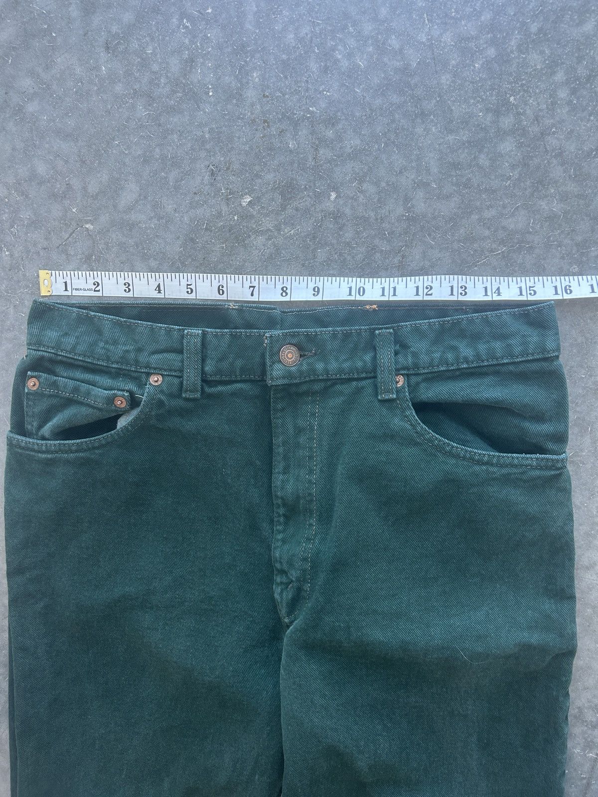 Levi's Vintage 90s Levi’s 550 Overdyed Forest Green Denim Jeans Size US 31 - 8 Thumbnail
