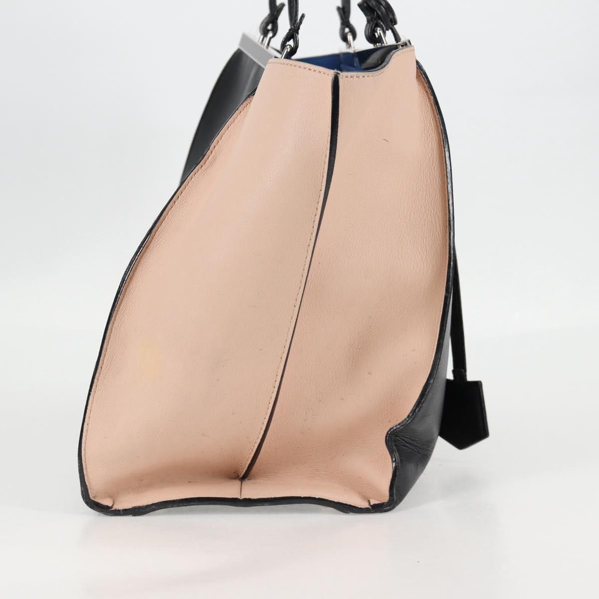 Fendi FENDI Toilojour Tote Bag Leather Black Silver Size ONE SIZE - 6 Thumbnail