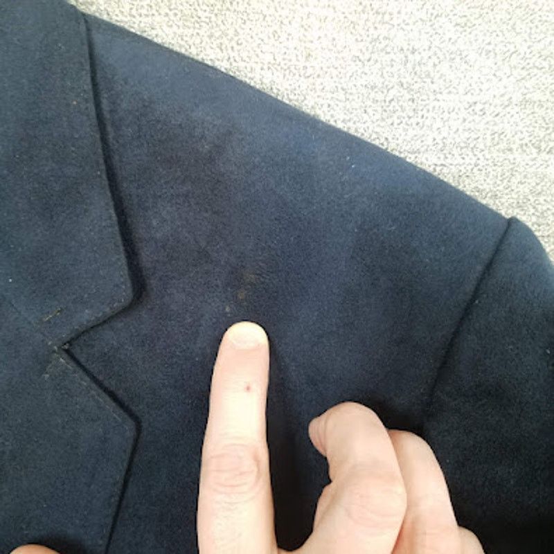 Vintage Vintage men's bespoke navy blue suede blazer sz L Size 42R - 9 Thumbnail