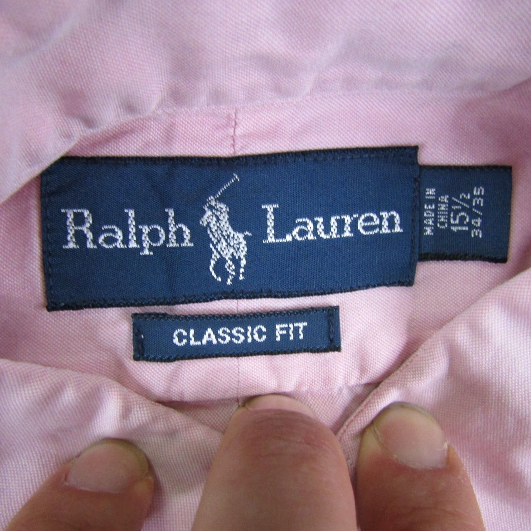 Ralph Lauren VINTAGE Ralph Lauren Button-Up Shirt Men Medium Pink Cotton Casual Formal 90s Mens Size US M / EU 48-50 / 2 - 7 Thumbnail