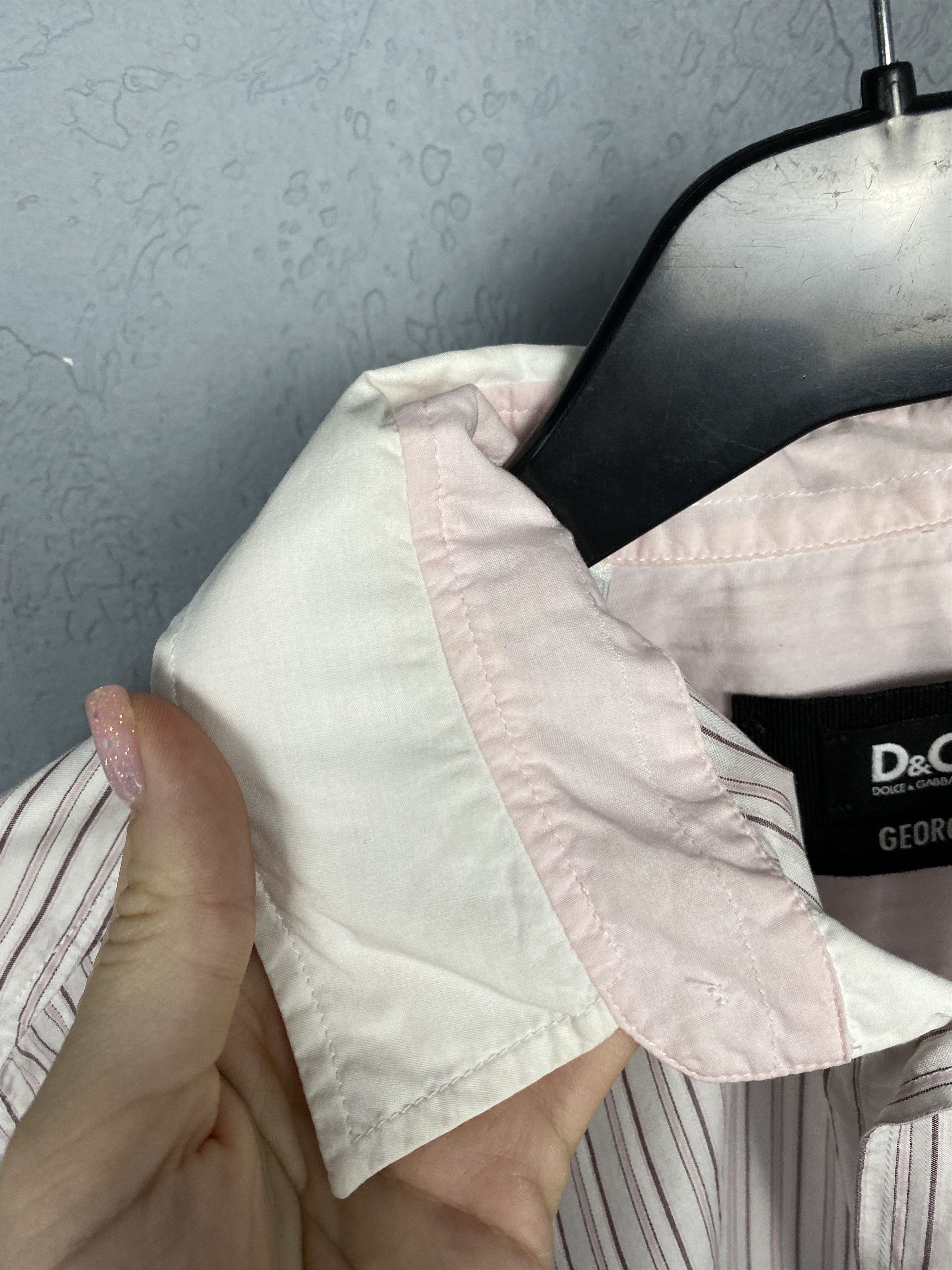 Dolce & Gabbana Dolce & Gabbana Vintage Mens Striped Long Sleeve Shirt Size US L / EU 52-54 / 3 - 6 Thumbnail