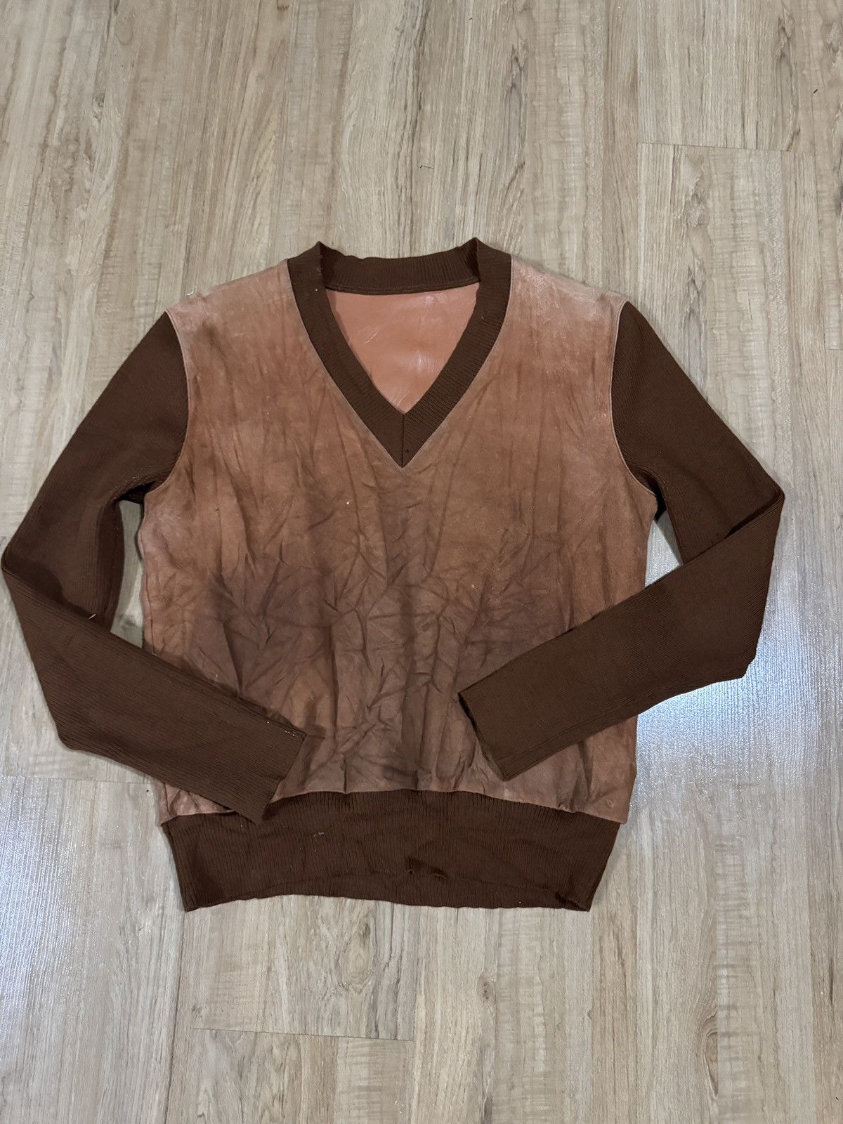 MasterPiece MASTERPIECE LEATHER SUEDE SWEATER Size US M / EU 48-50 / 2 - 1 Thumbnail