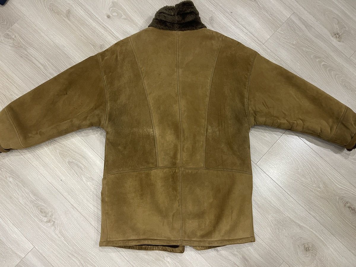 Gimo's Gimo’s Vintage 80s Shearling Coat Brown Suede Leather M/L Size US L / EU 52-54 / 3 - 20 Thumbnail