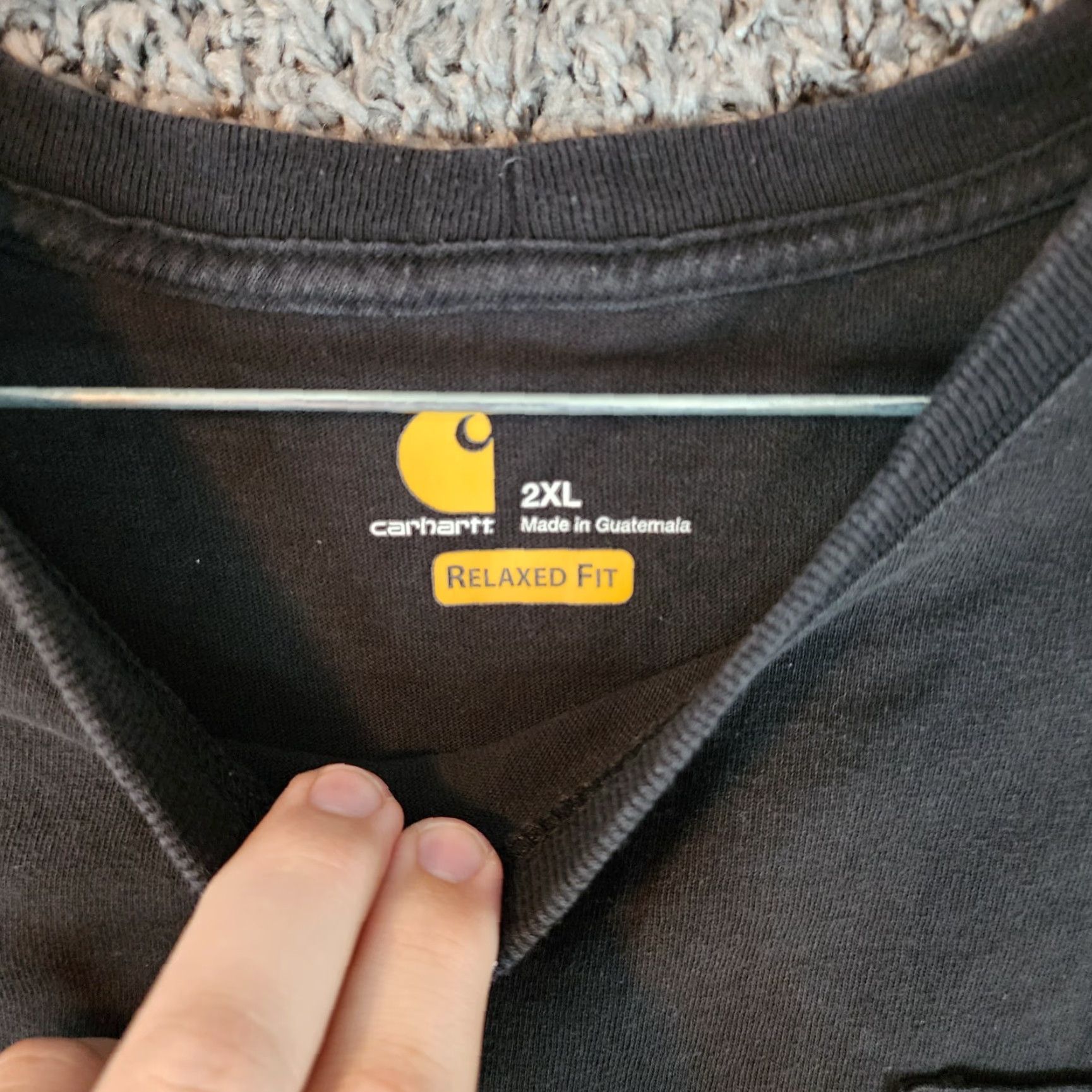 Carhartt VINTAGE? No, Carhartt Heavy Pocket T-Shirt Black 2XL Mens Short Sleeve Shirt Pocket Workwear - Carhartt Shirt Mens 2XL Black Short Sleeve Pocket Tee Size US XXL / EU 58 / 5 - 3 Thumbnail