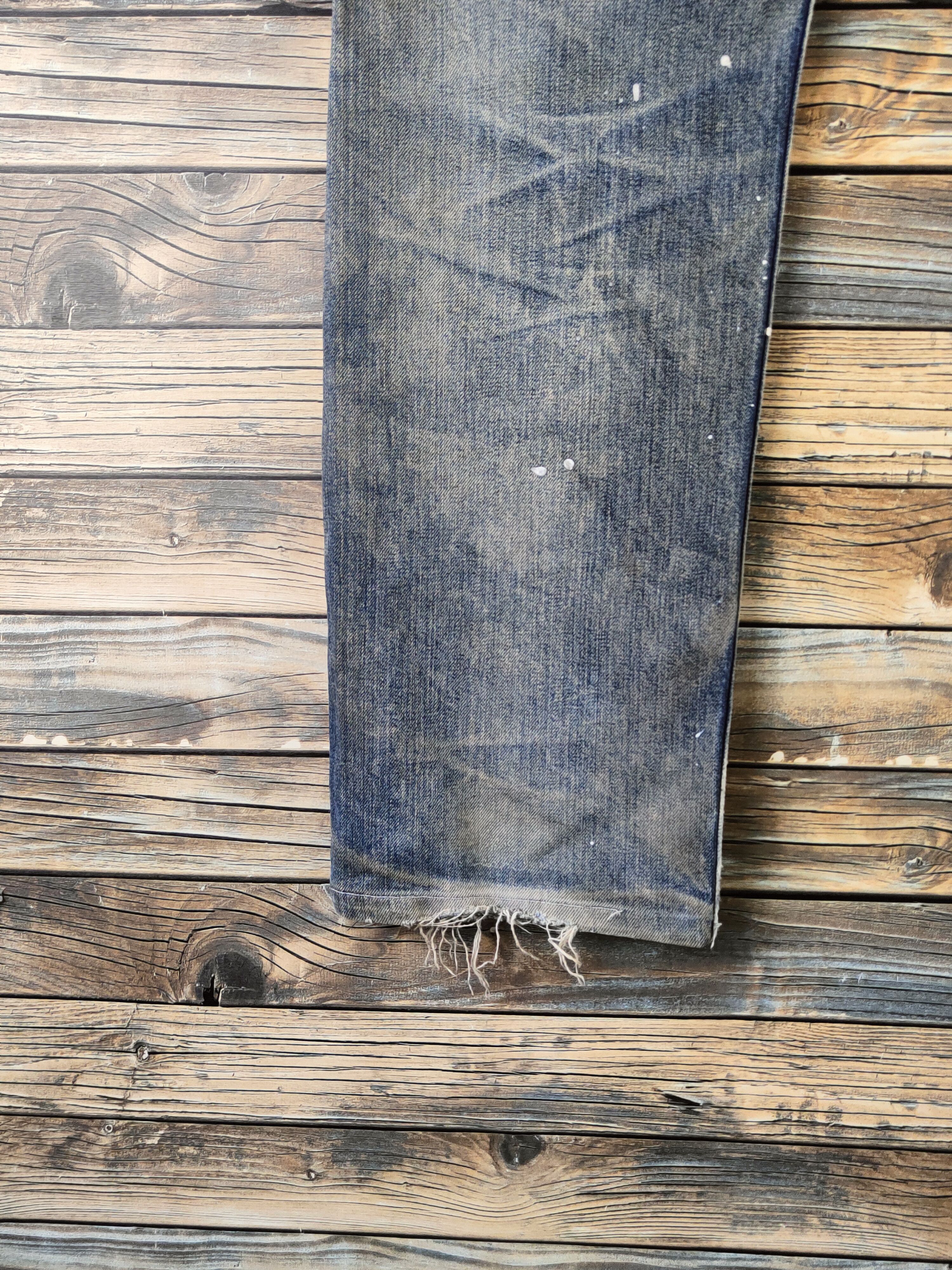Eternal DL Eternal Blue Distressed Ripped Jeans #46-964 Size US 34 / EU 50 - 9 Thumbnail