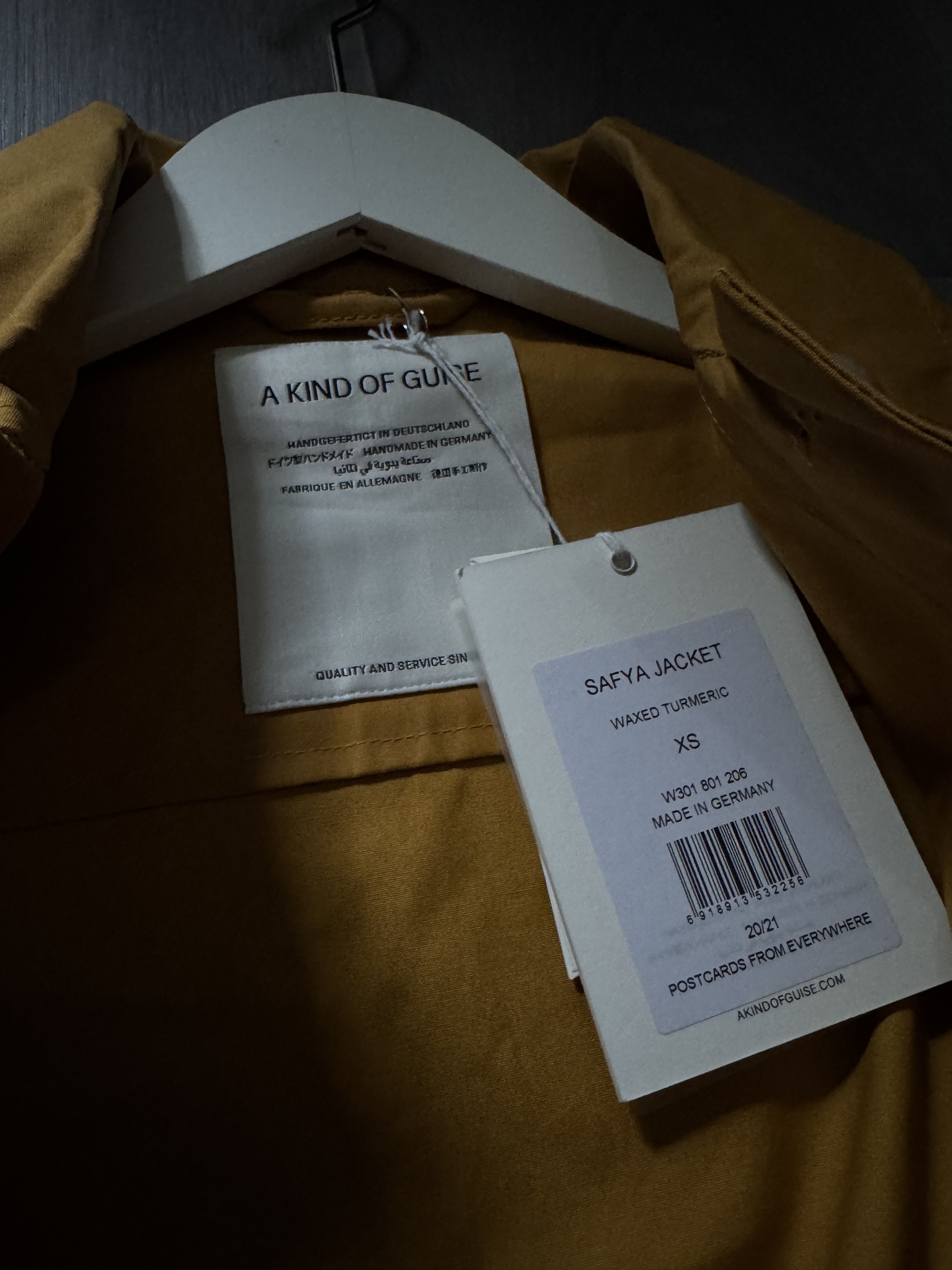 A Kind Of Guise AKOG - SAFYA JACKET - WAXED TURMERIC Size XS / US 0-2 / IT 36-38 - 5 Thumbnail