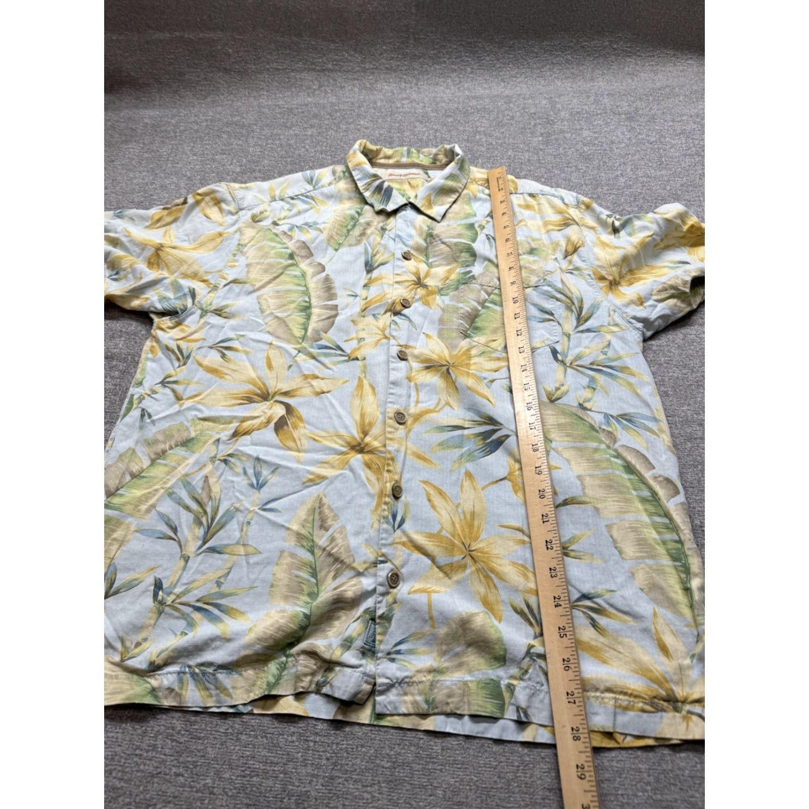 Tommy Bahama Tommy Bahama Shirt 100% Silk Floral Hawaiian Aloha Palm Tree Button Up Large Multicolor Silk Beach Tropical Mens Shirt Size US L / EU 52-54 / 3 - 3 Thumbnail